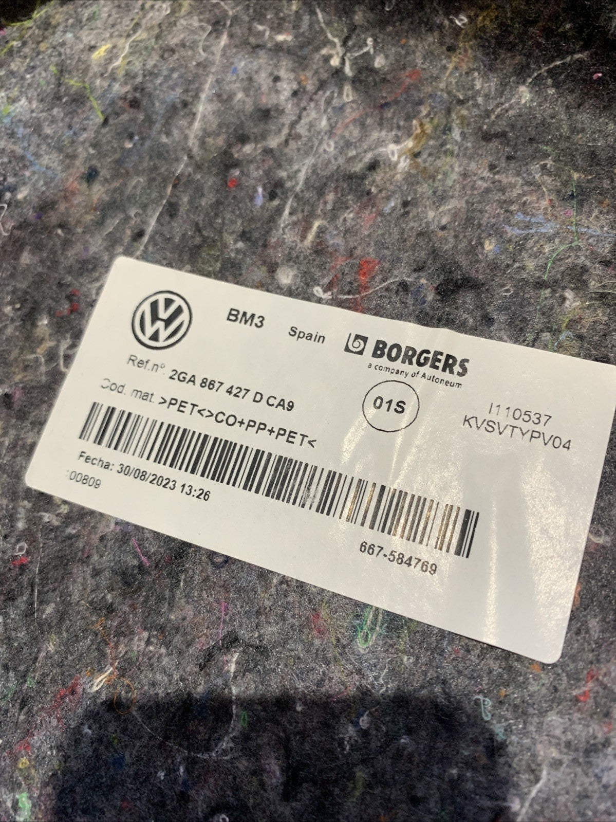 MODANATURA COPERTURA INTERNO BAGAGLIAIO SINISTRO VOLKSWAGEN T-Roc 2GA867427D