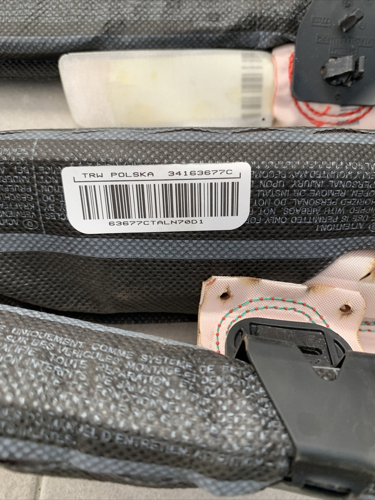 AIRBAG A TENDINA SINISTRA SX  00520917950 FIAT PANDA 319 2012