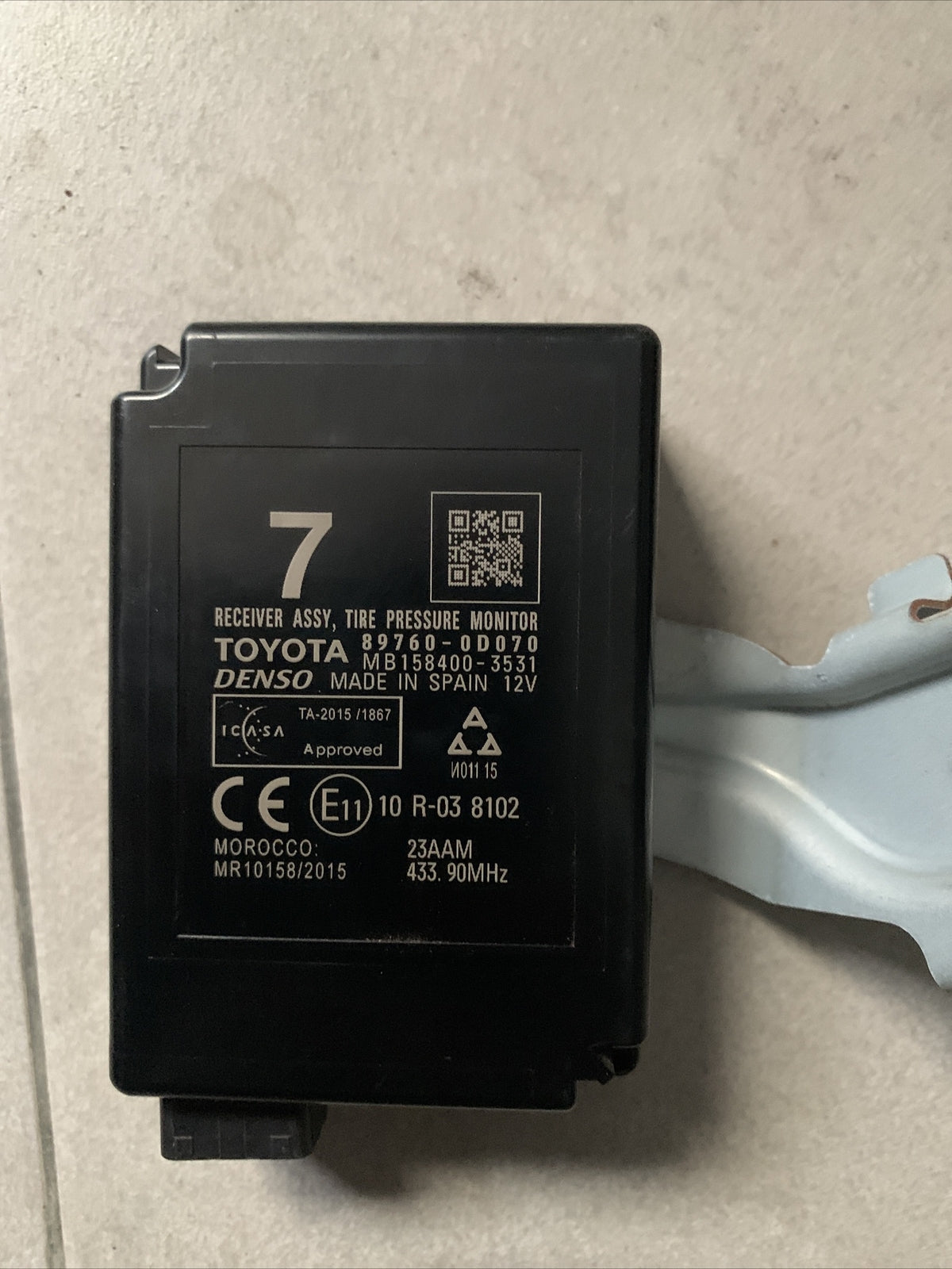 897600D070 CENTRALINA PRESSIONE PNEUMATICI TOYOTA Yaris Serie (17)