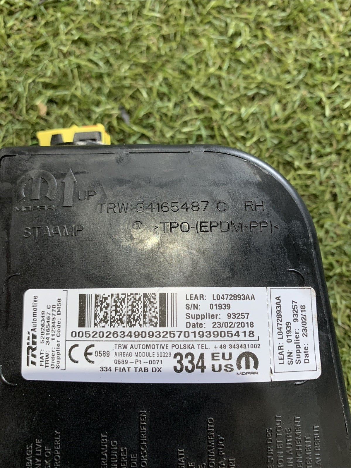 Airbag Sedile Anteriore Destro Fiat 500X 52026349