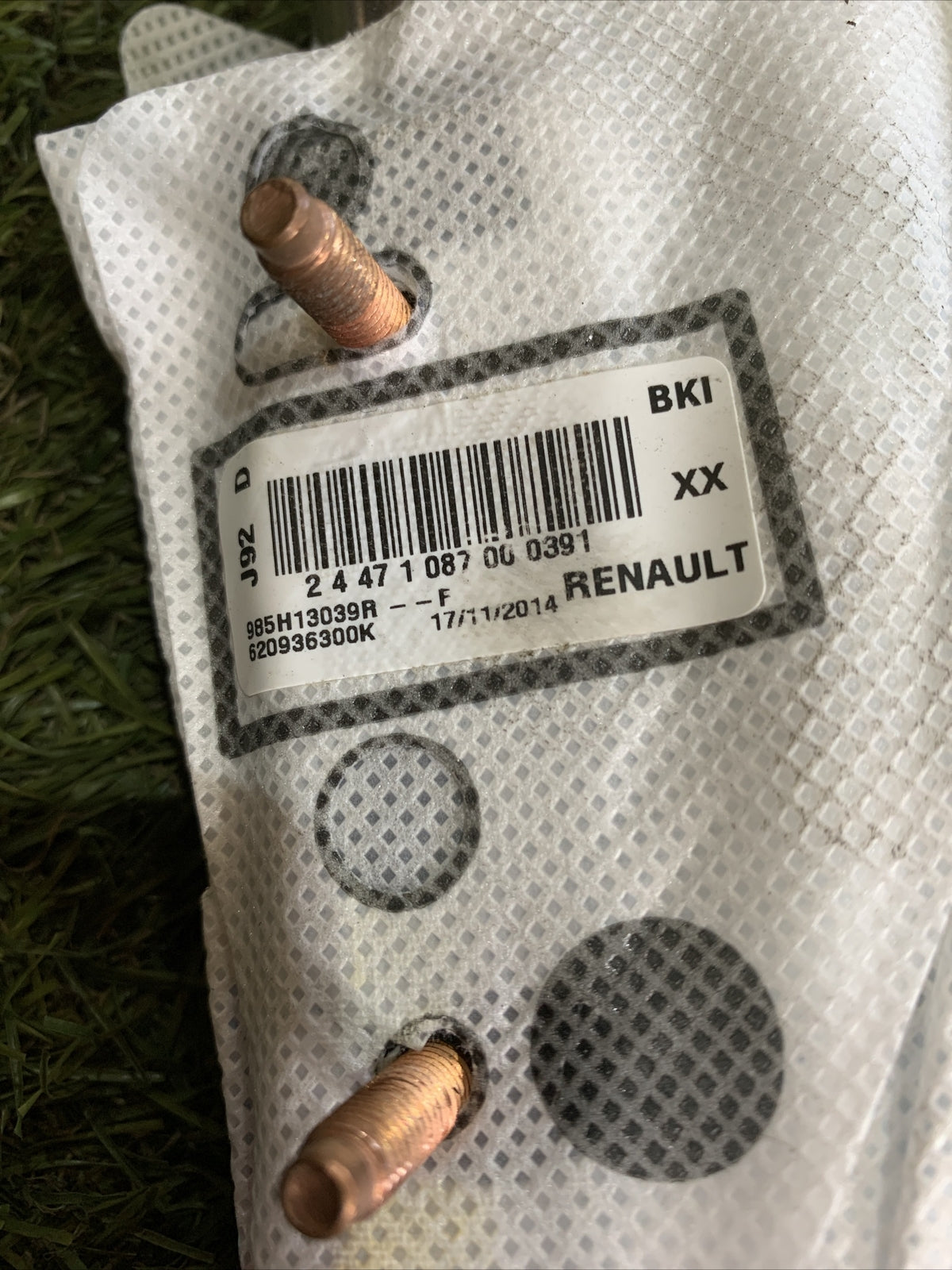 985H13039R AIRBAG SEDILE ANTERIORE DESTRO DACIA LODGY (JS) 1.5 DCI