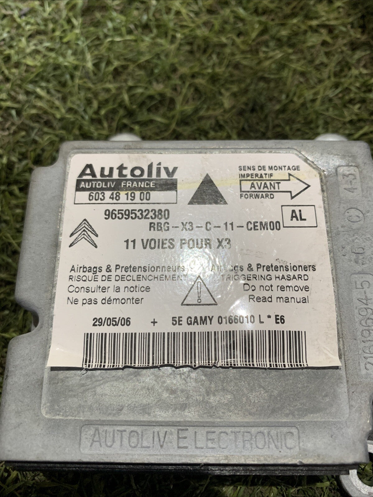 Centralina airbag 9659532380 Citroen C5 Mk1 2000-2008 SW