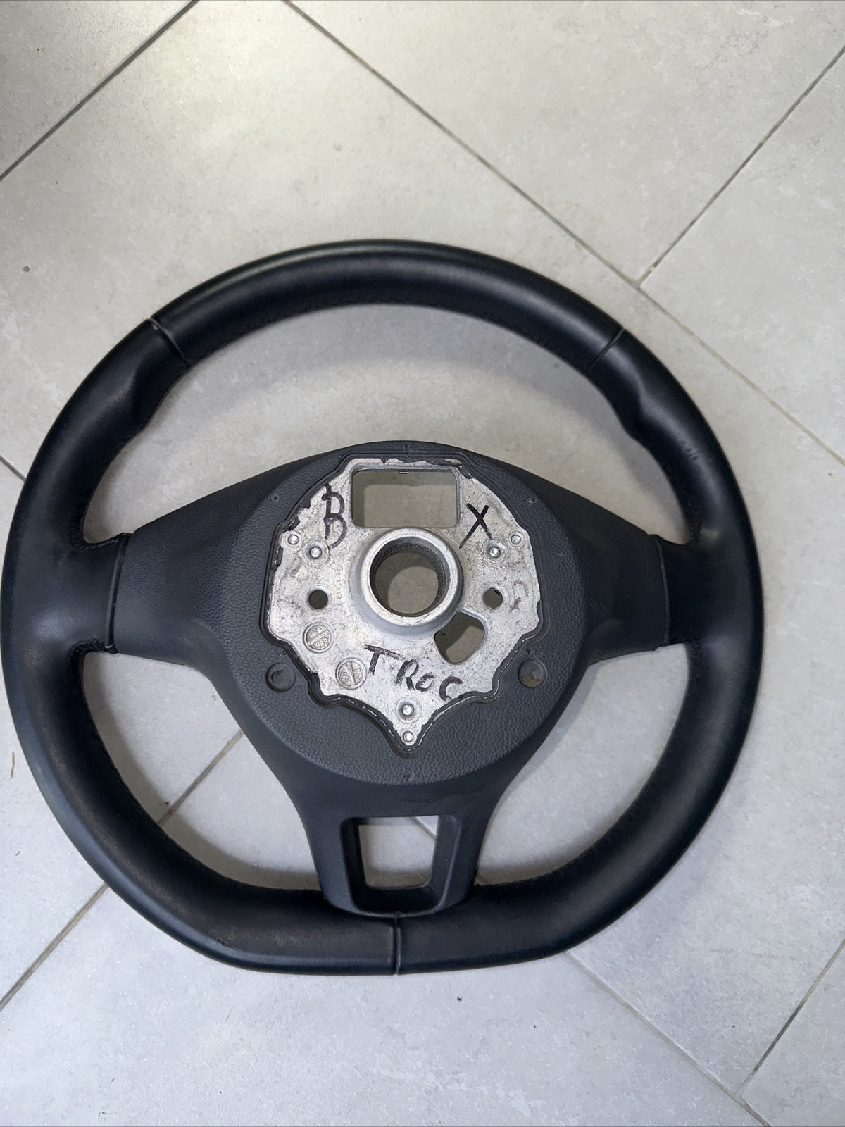 5TA419091AD VOLANTE STERZO COMANDI RADIO PELLE VOLKSWAGEN TIGUAN T-ROC