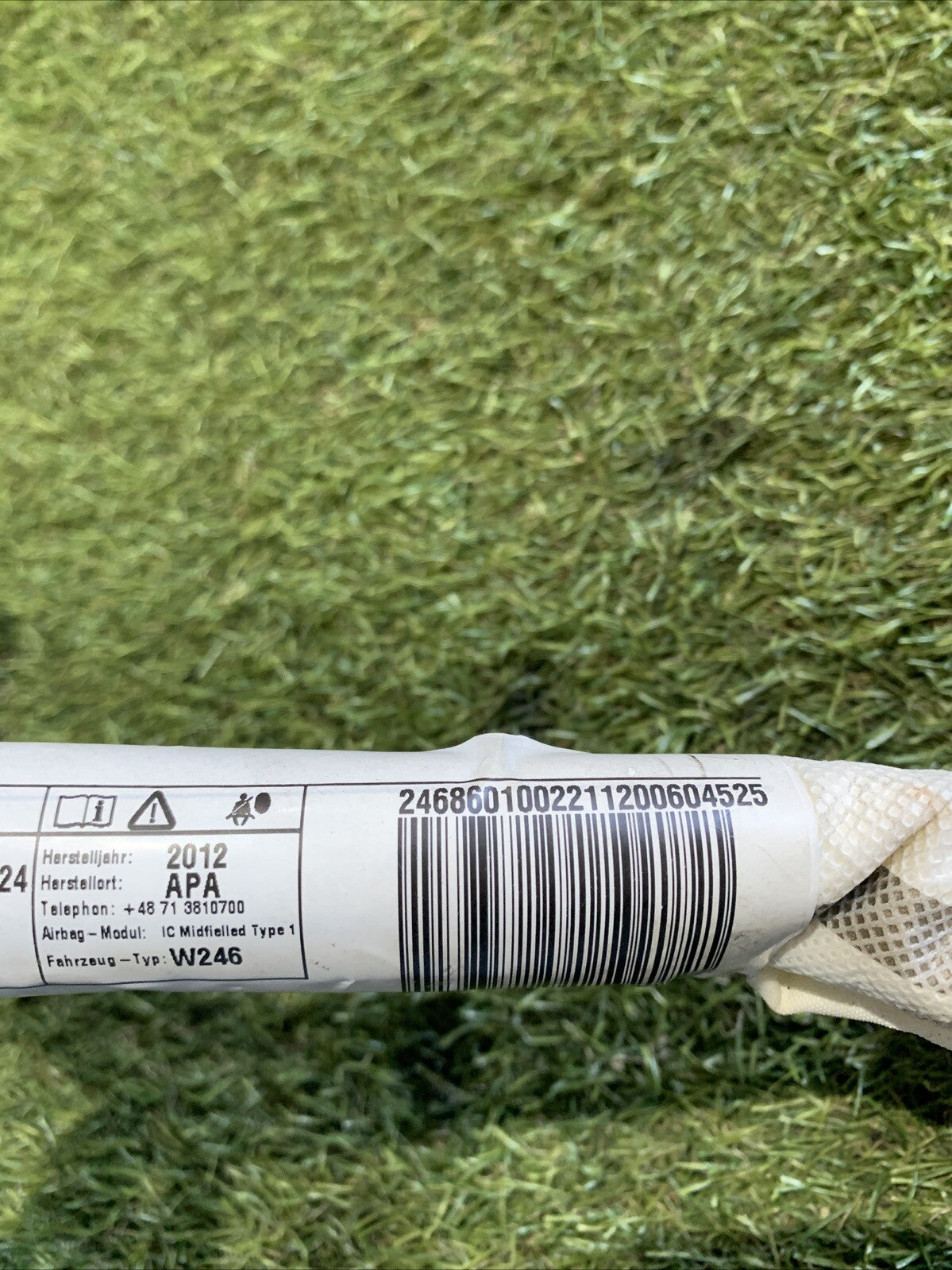 AIRBAG A TENDINA LATERALE DESTRA DX PER MERCEDES Classe B W246 2012 A2468601002