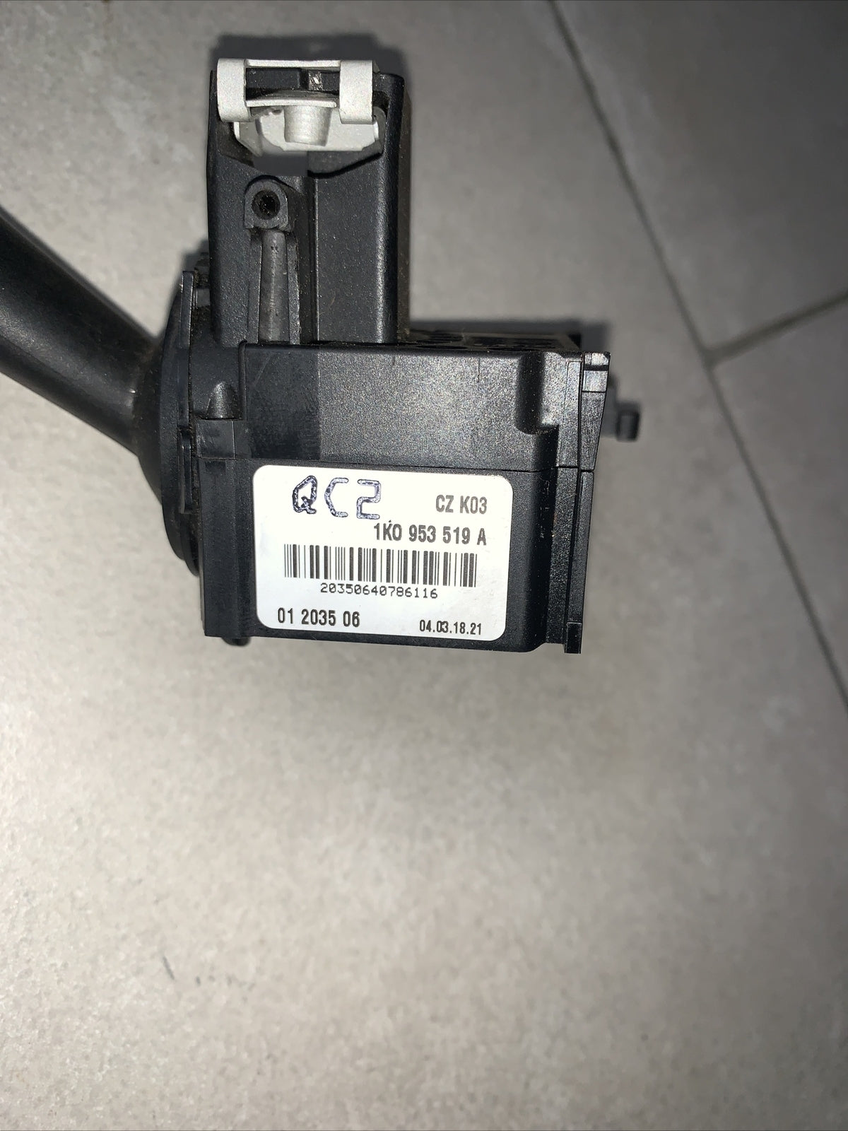 1K0953519A COMANDO TERGICRISTALLO LEVA DEVIOTERGI AUDI = SEAT = SKODA = VW 