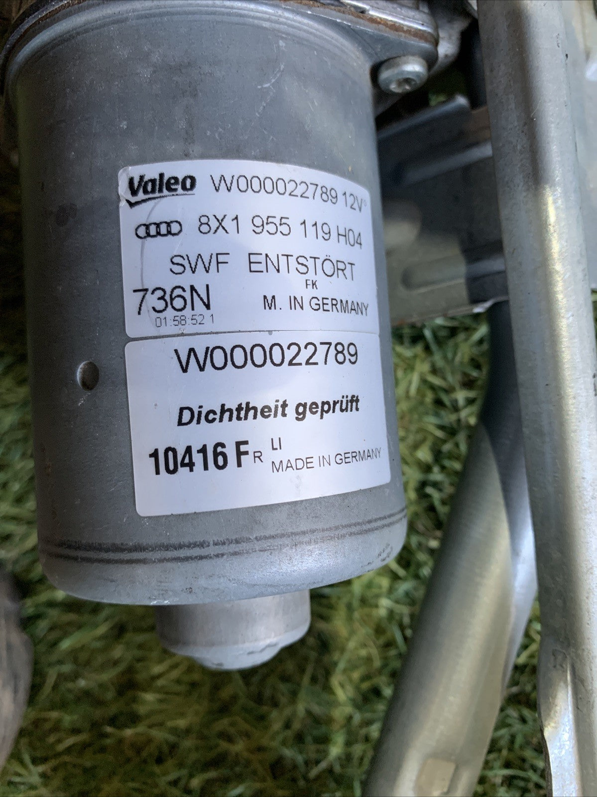 Motorino Tergicristalli Anteriore Audi A1 2017 8X1955023E
