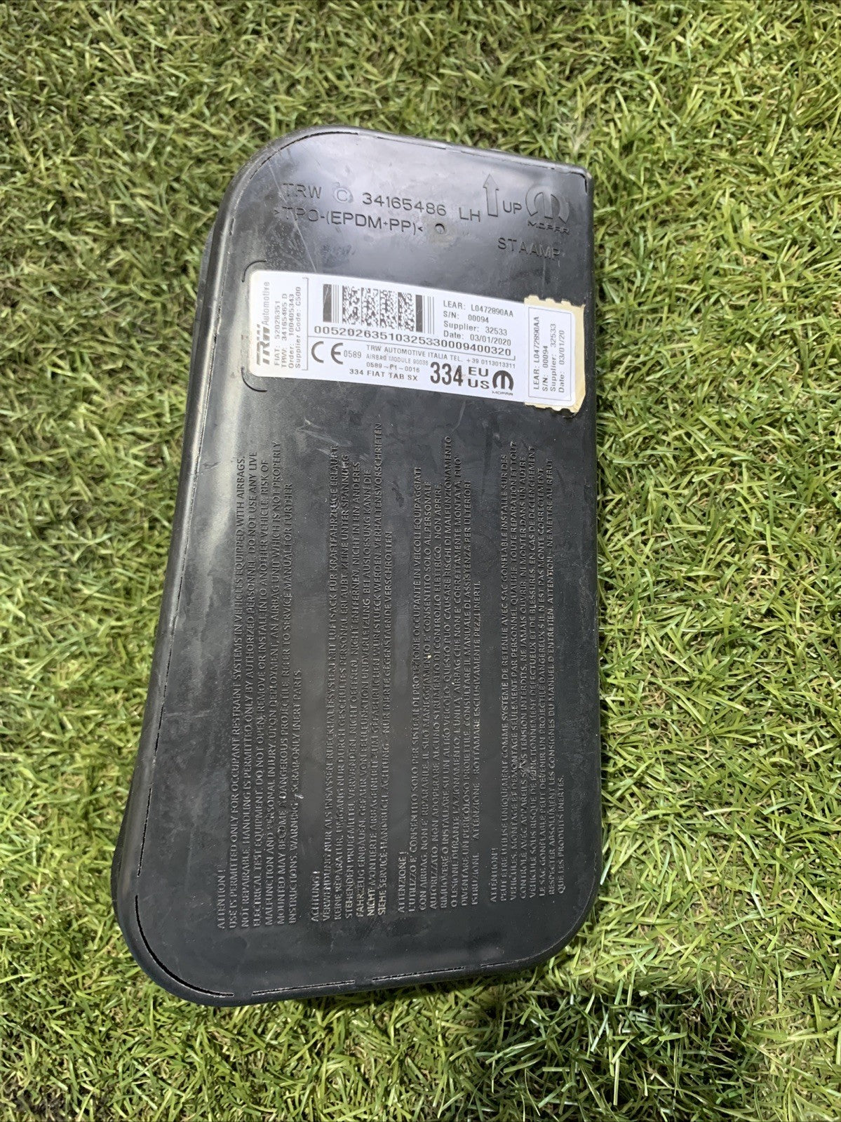 AIRBAG SEDILE SINISTRO PER FIAT 500 X 2017 52026351 (2)