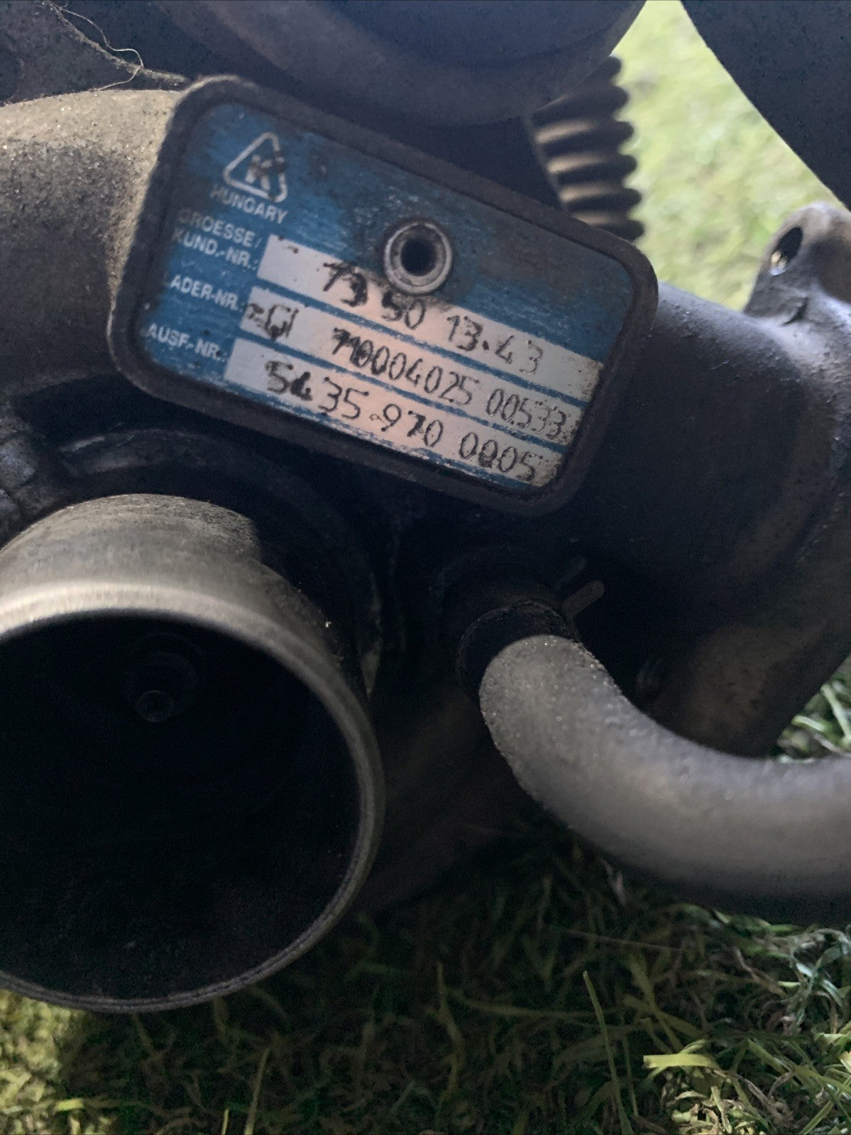 54351014808 73501343 TURBINA TURBO TURBOCOMPRESSORE LANCIA YPSILON 1.3 D 2005