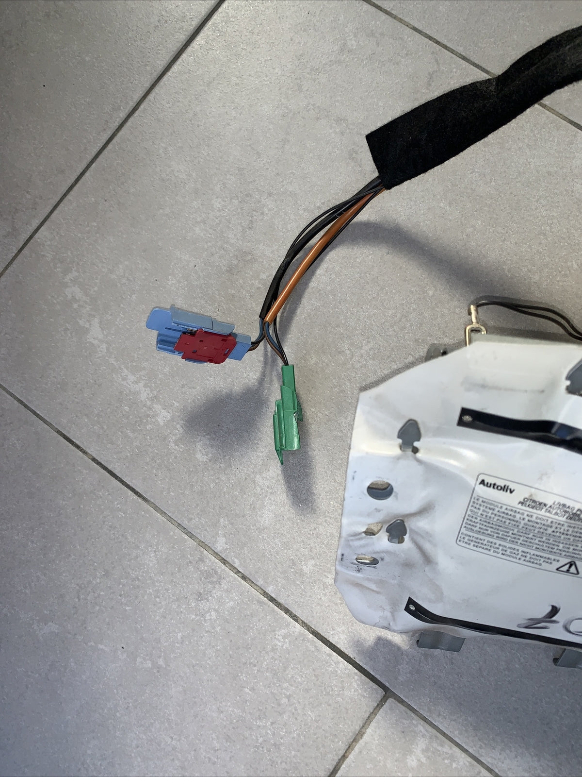 Airbag lato passeggero dx Peugeot 207 dal 2006 al 2015 cod 9650100380