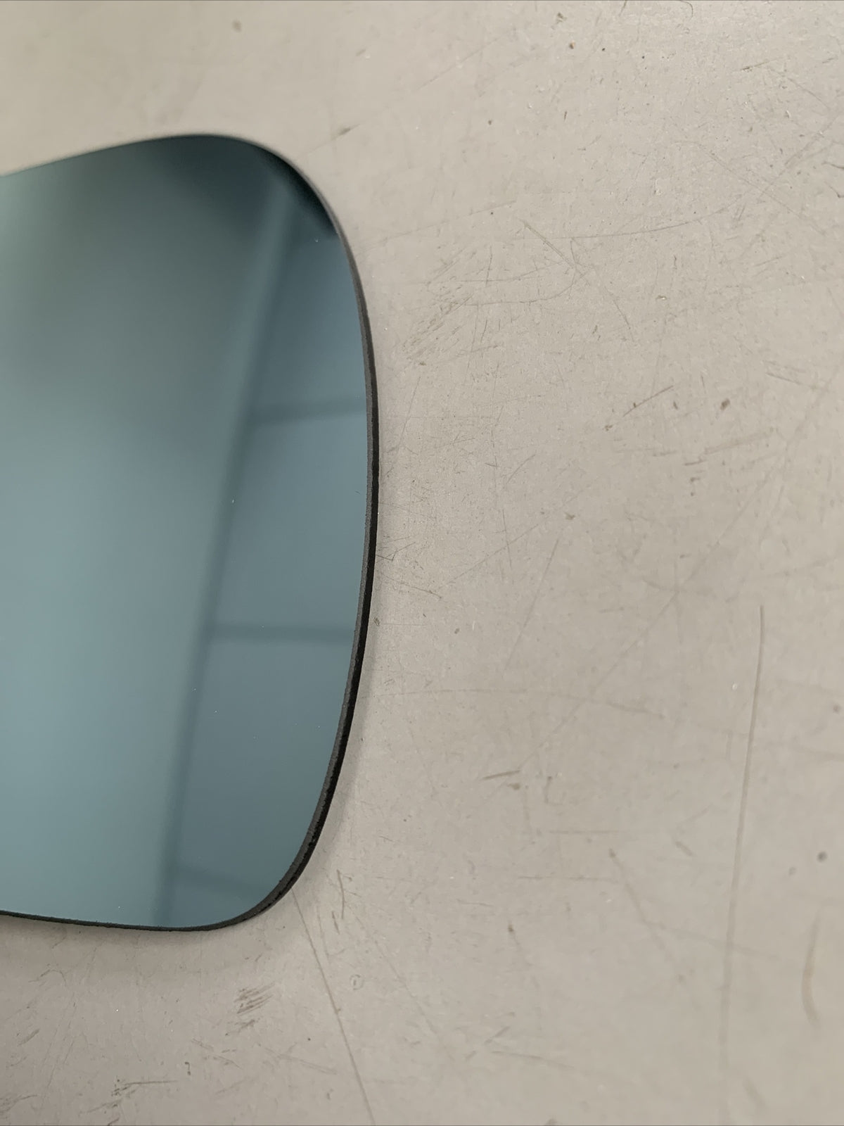 Vetro specchietto Audi - Seat - VW destro azzurro curvo 908D Azzurro