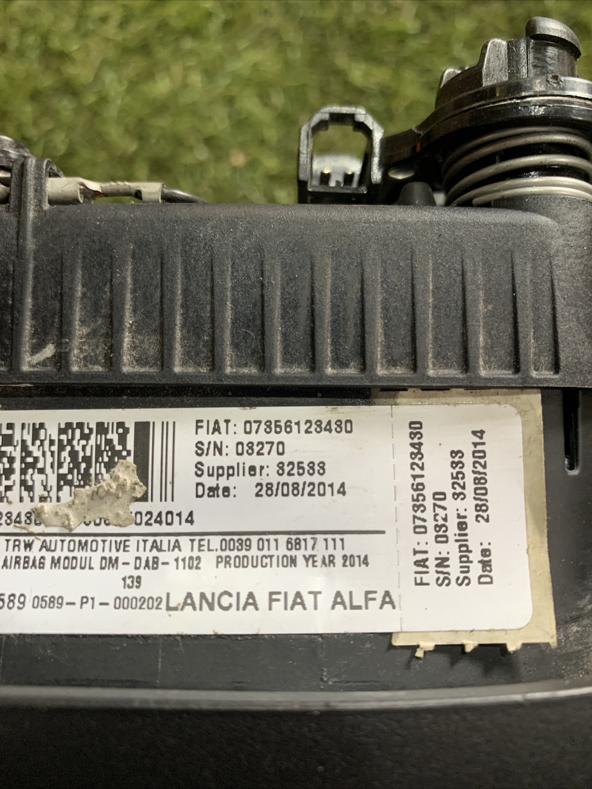 AIRBAG VOLANTE FIAT PANDA ANNO 2016 07856128480