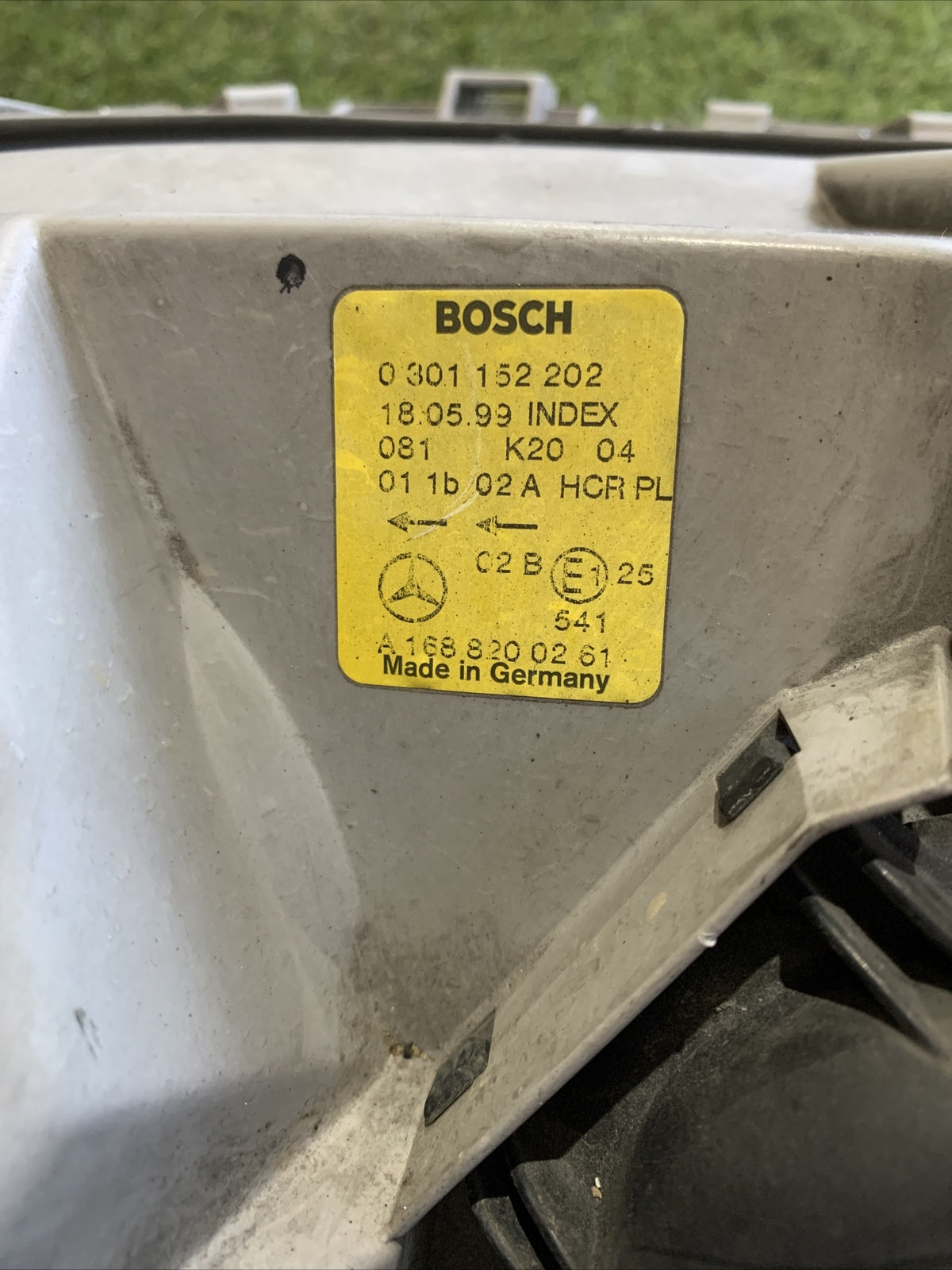 FARO ANTERIORE DESTRO MERCEDES Classe A W168 2° Serie A1688200261