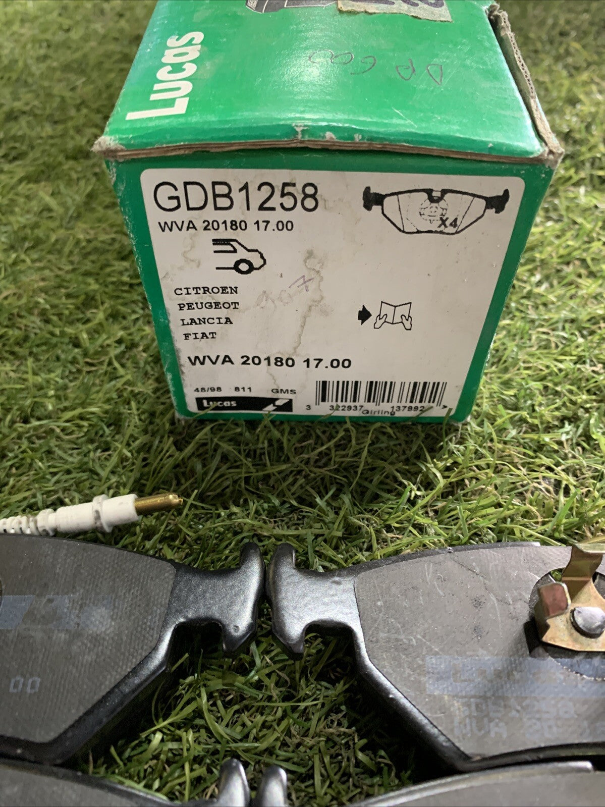 TRW GDB1258 Kit pastiglie freni per FIAT ULYSSE (220) per LANCIA ZETA (220)