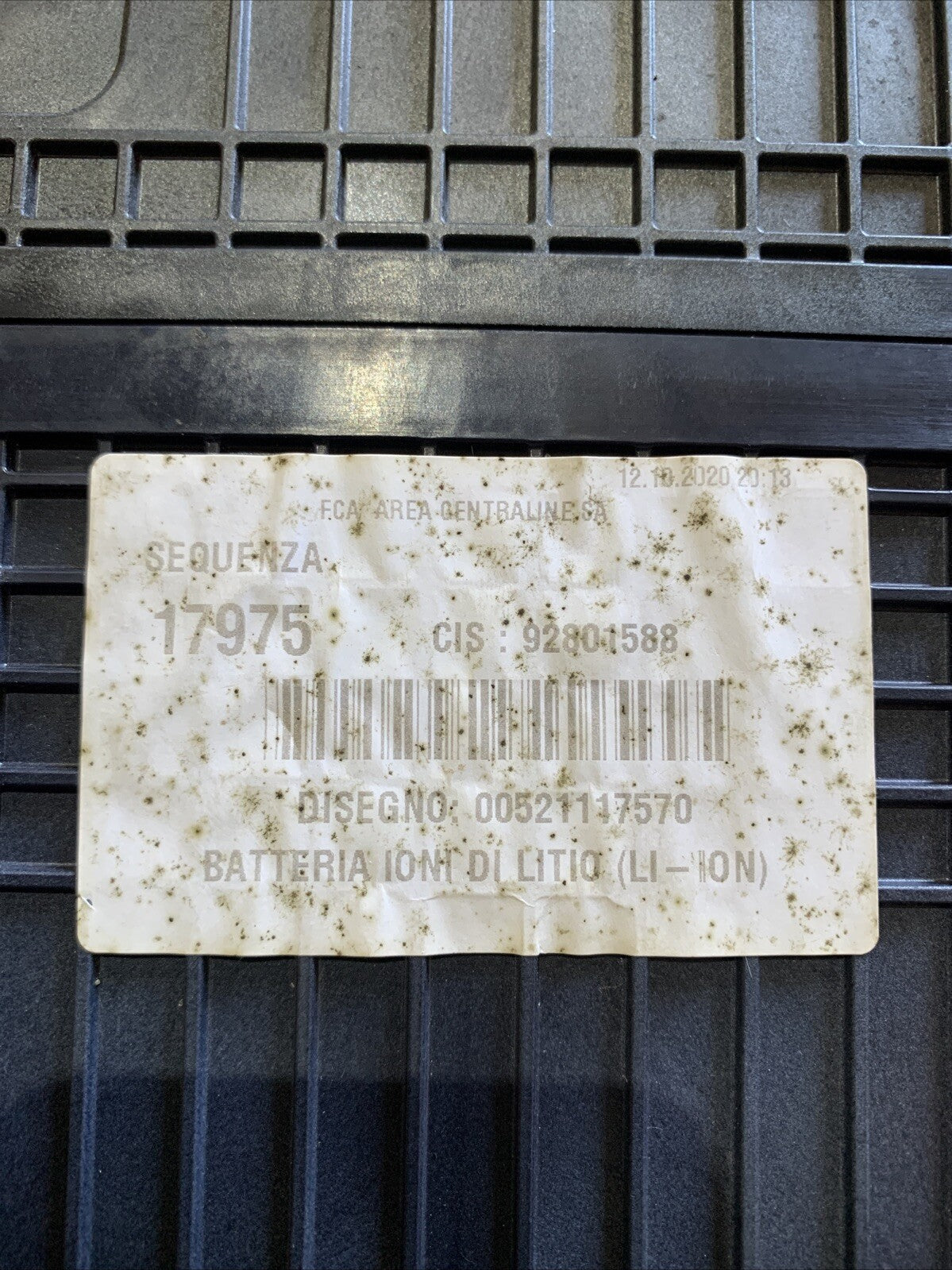 52111757 BATTERIA FIAT 500 - LANCIA YPSILON - FIAT PANDA 1.0 HYBRID (2)