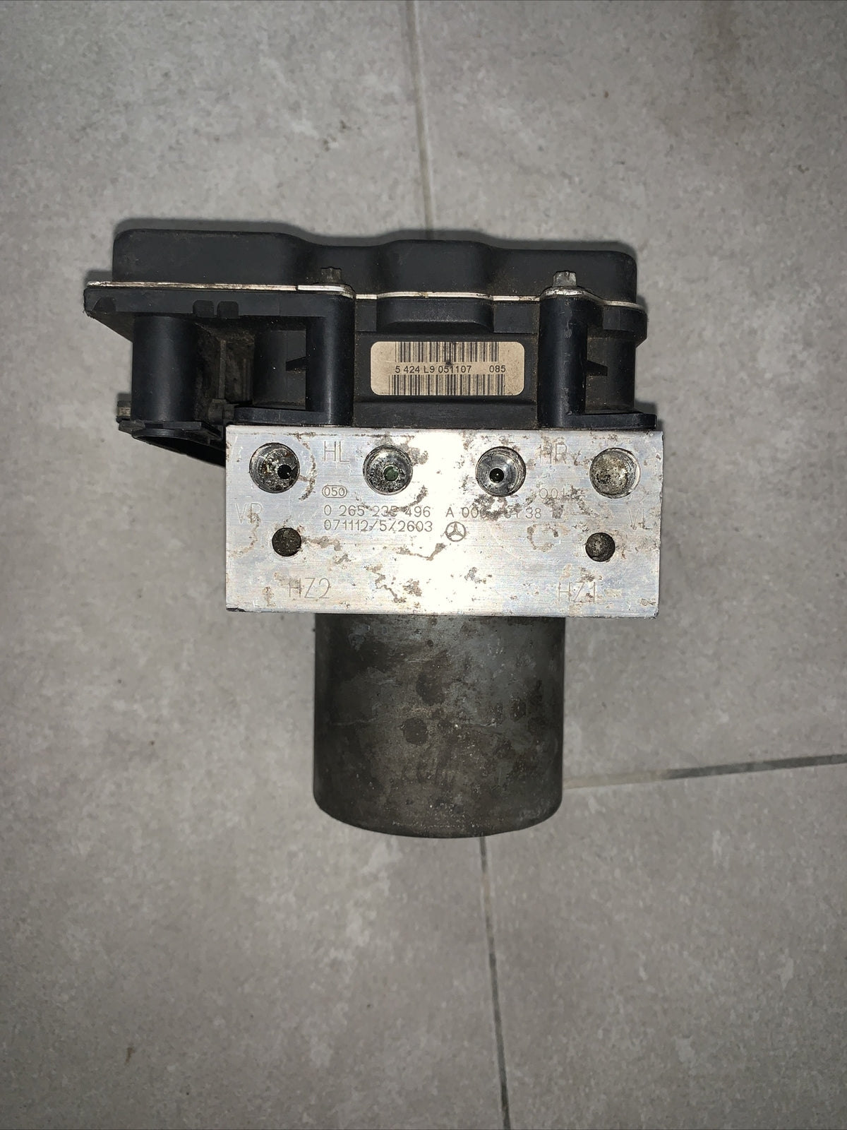 0265950618/0265235496 POMPA ABS MERCEDES-BENZ CLAS. B (W245) 1.7 B 8V MAN 5M 116