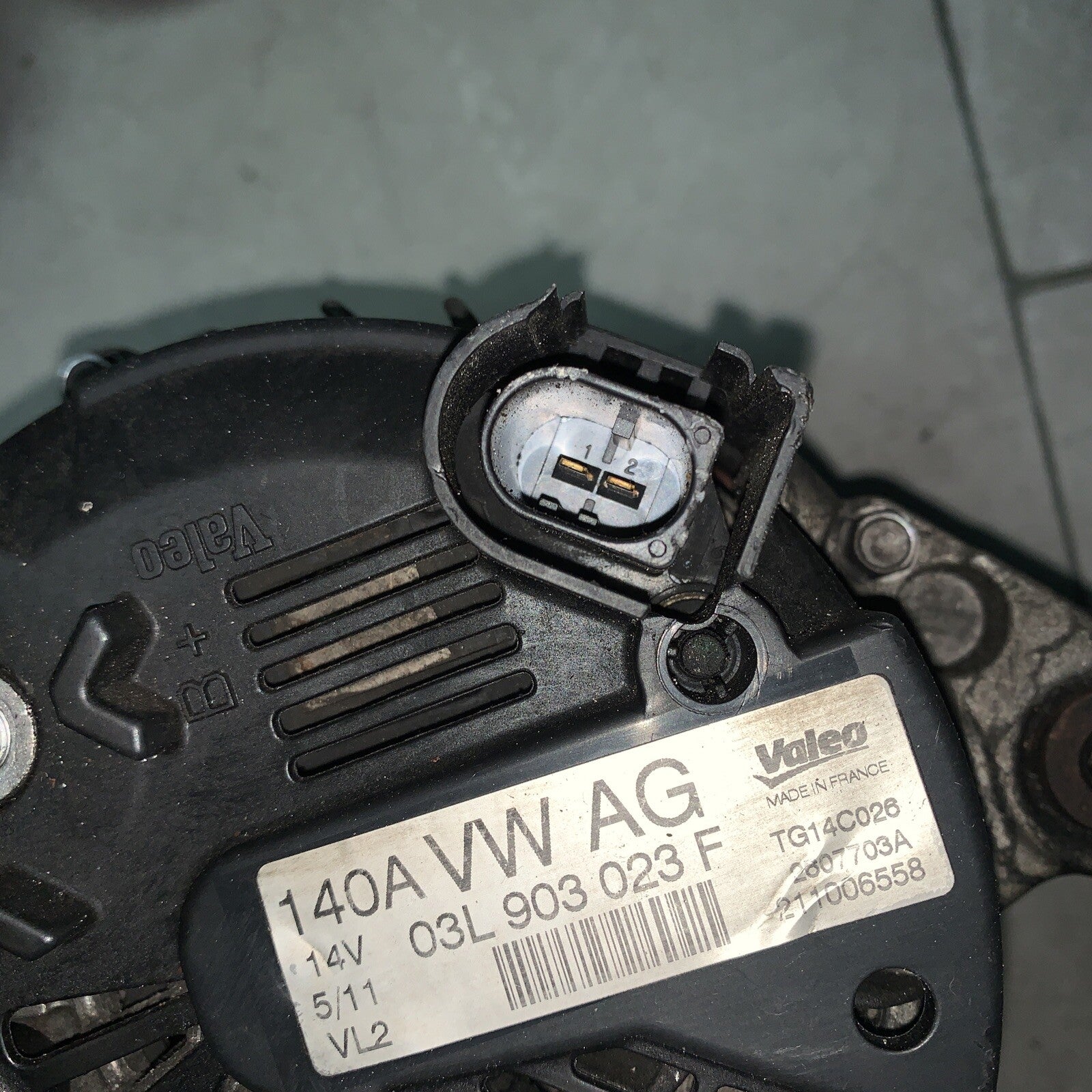 ALTERNATORE VOLKSWAGEN POLO 1.6 03L903023F DIESEL