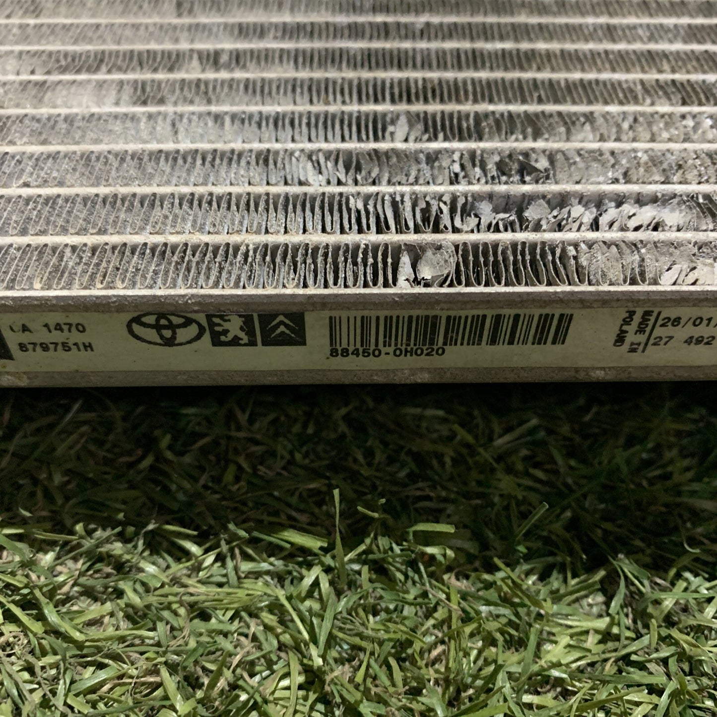 RADIATORE ARIA CONDIZIONATA CITROEN C1 2° Serie 88450-0H020 Benzina 1.1