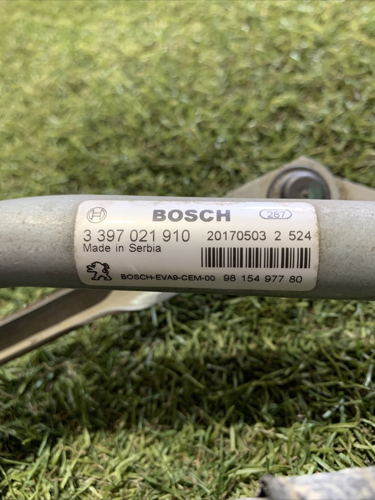 Motorino Tergicristalli Anteriore Peugeot 208 2017 1.2 Benzina 9815497780