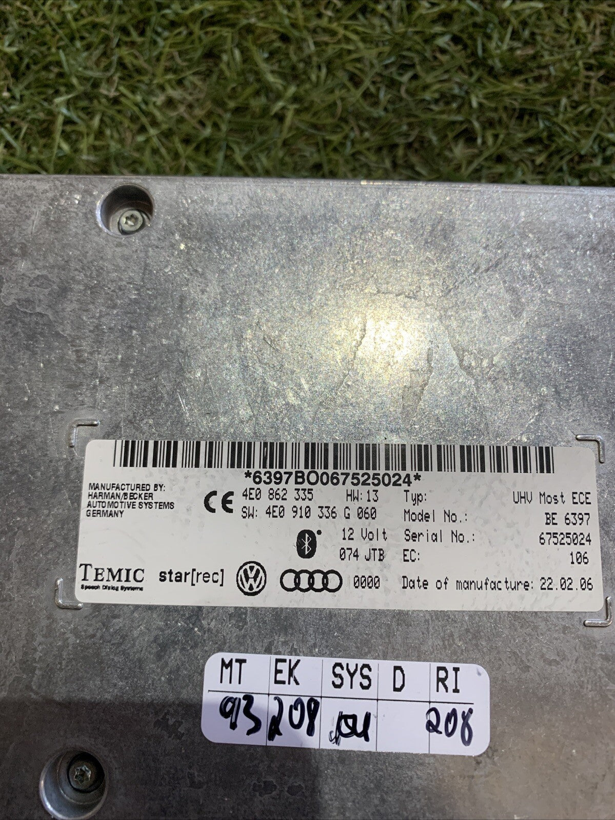 Centralina bluetooth telefono AUDI Q7 1 Serie 4E0862335