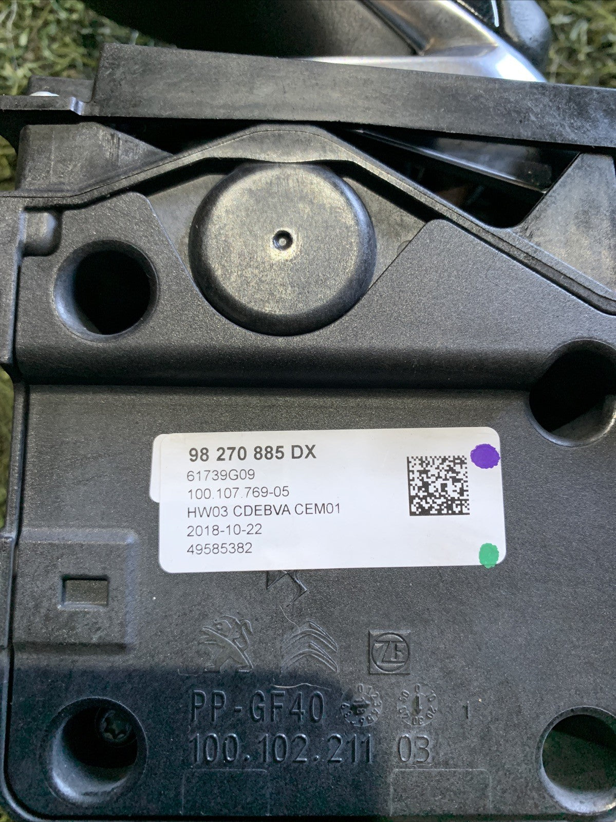 Selettore Marce Cambio Automatico Citroen C5 Aircross 2019 98270885DX (2)