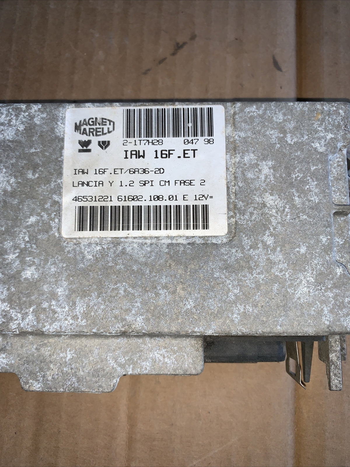 46531221 CENTRALINA MOTORE LANCIA Y YPSILON (1998) 1.2 B 44KW 3P