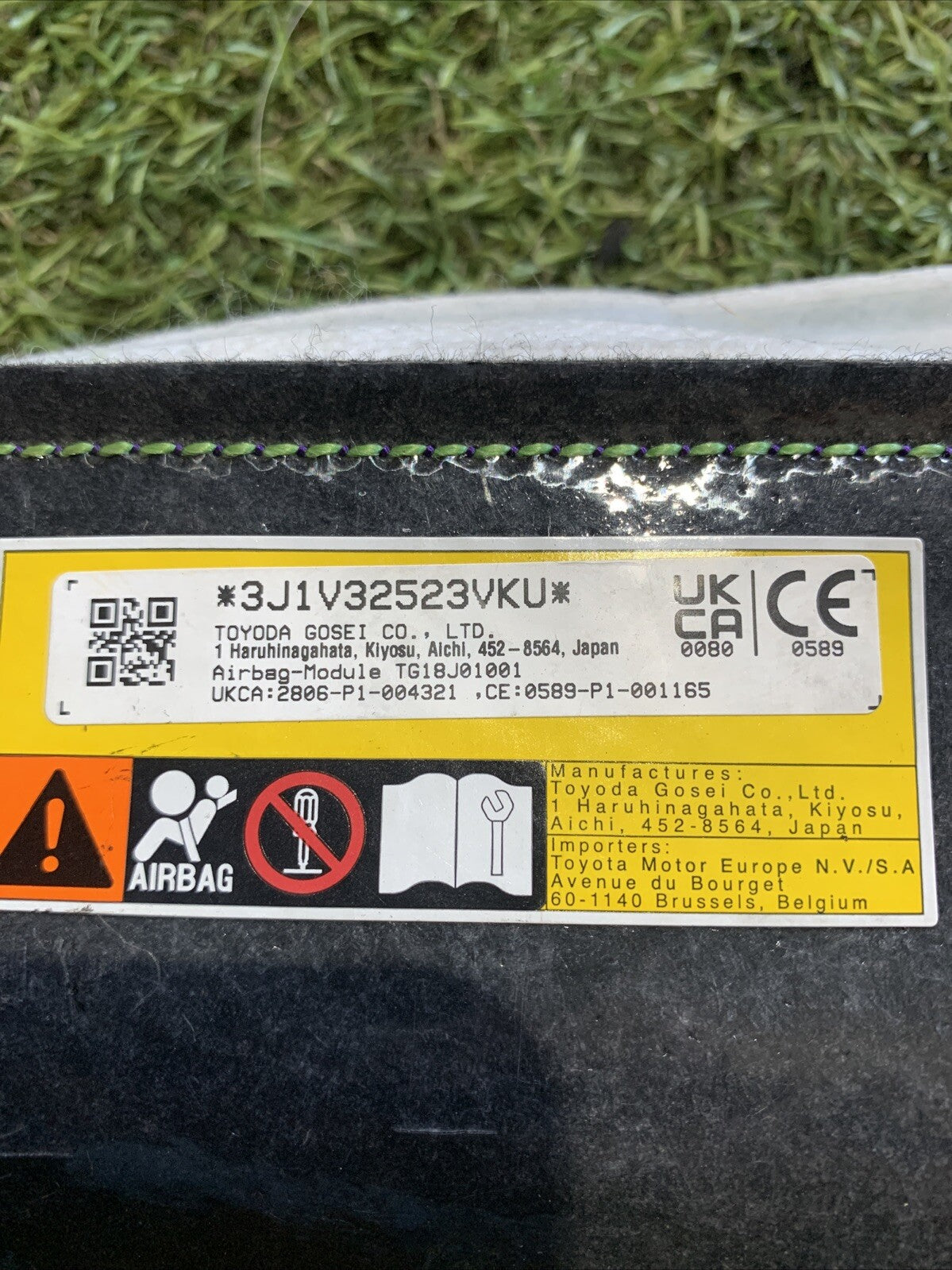 AIRBAG SEDILE SINISTRO SX TOYOTA YARIS IV (P21) 1.5 HYBRID 2022 TG18J01001