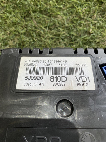 QUADRO QUADRANTE TACHIMETRO STRUMENTO STRUMENTAZIONE SKODA FABIA 2011 1.6 Diesel