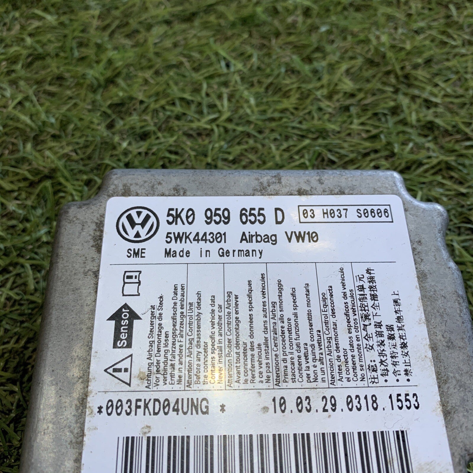 CENTRALINA AIRBAG VOLKSWAGEN Golf 6 2.0 140CV 3 PORTE 5K0959655D