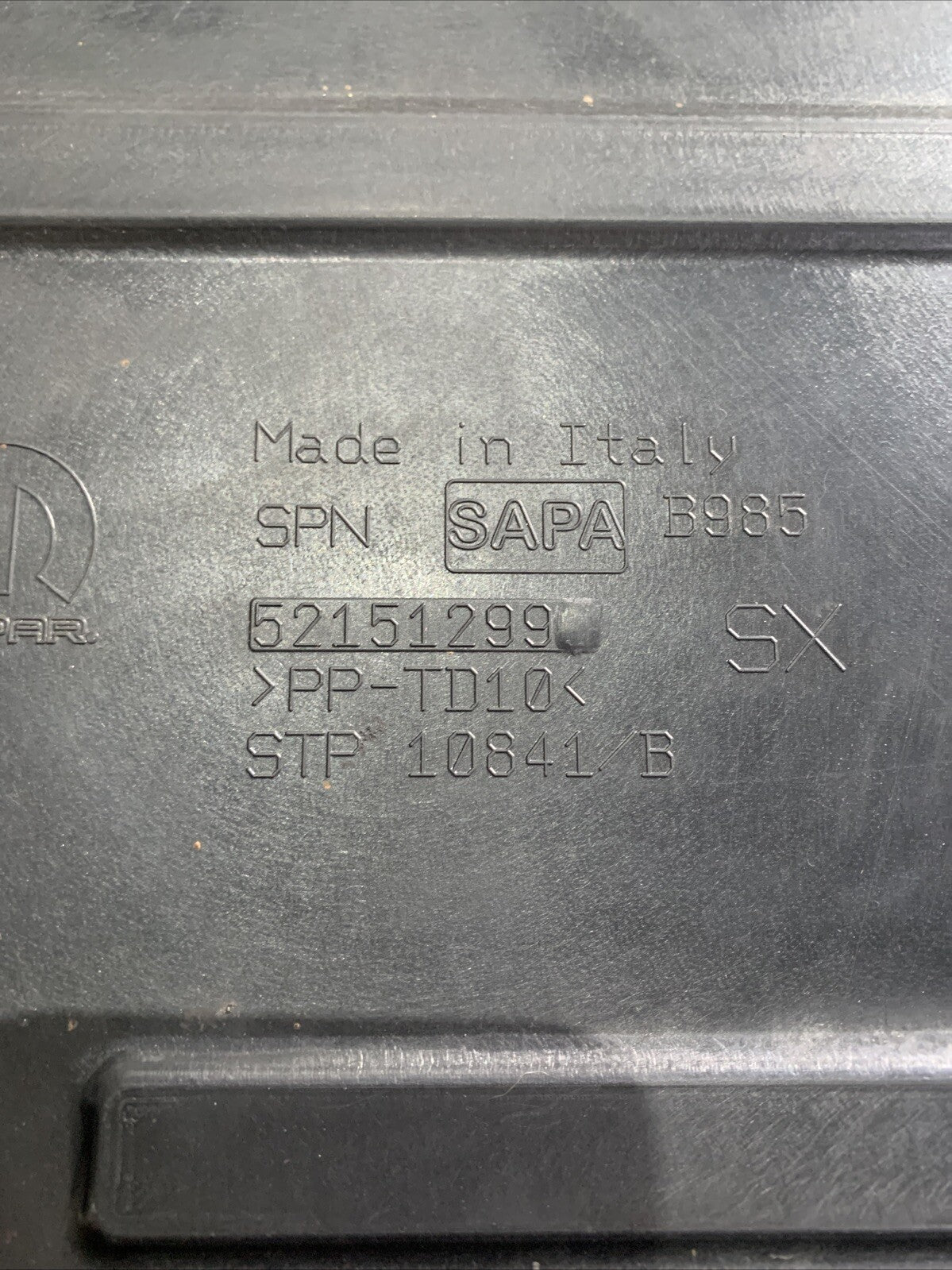 Sotto Piano Motore Sotto Scocca Sinistra Fiat Panda 312 Hybrid 52151299