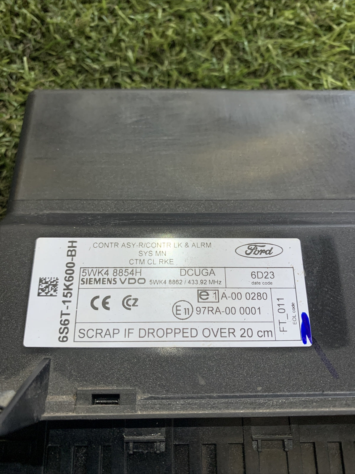 Centralina Unità di Controllo Comfort Ford Fiesta 5 Serie 6S6T-15K600-BH