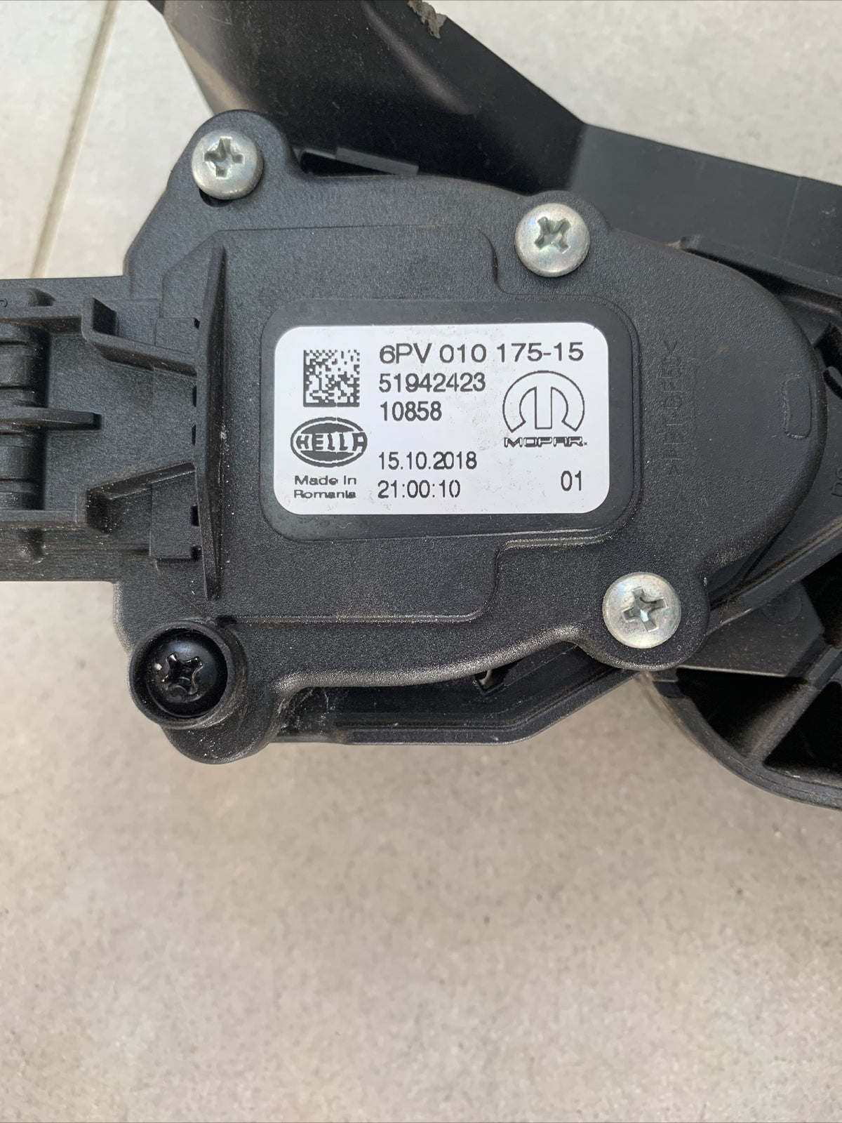 51942423 PEDALE ACCELERATORE FIAT 500X JEEP RENEGADE