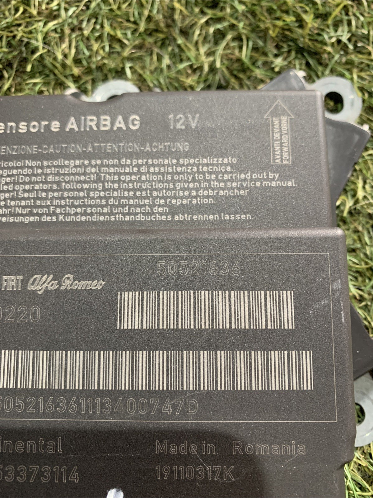 Centralina Airbag Alfa Romeo Mito 50521636