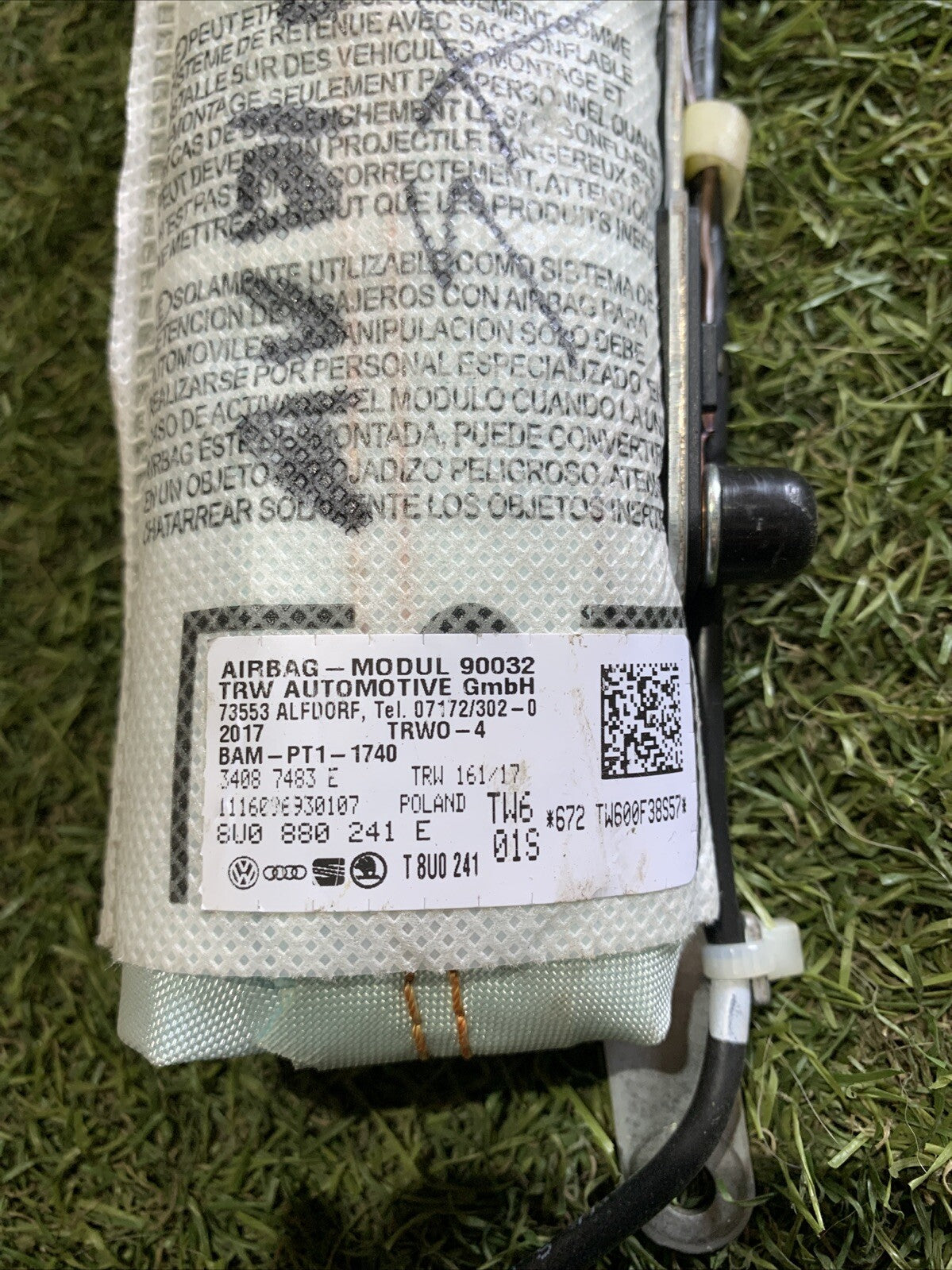 AIRBAG SEDILE SINISTRO PER AUDI Q3 Serie (8UG) 8U0880241E (14>)