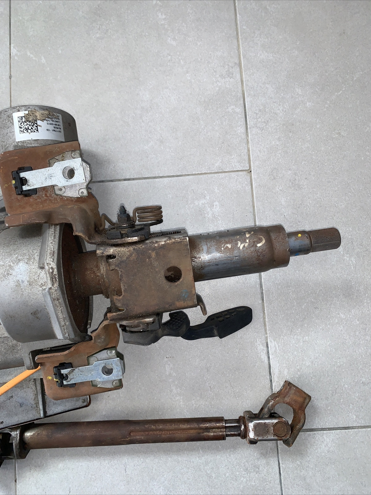 PIANTONE ELETTRICO CITY SERVOSTERZO  FIAT GRANDE PUNTO  26126352 FILO Arancio