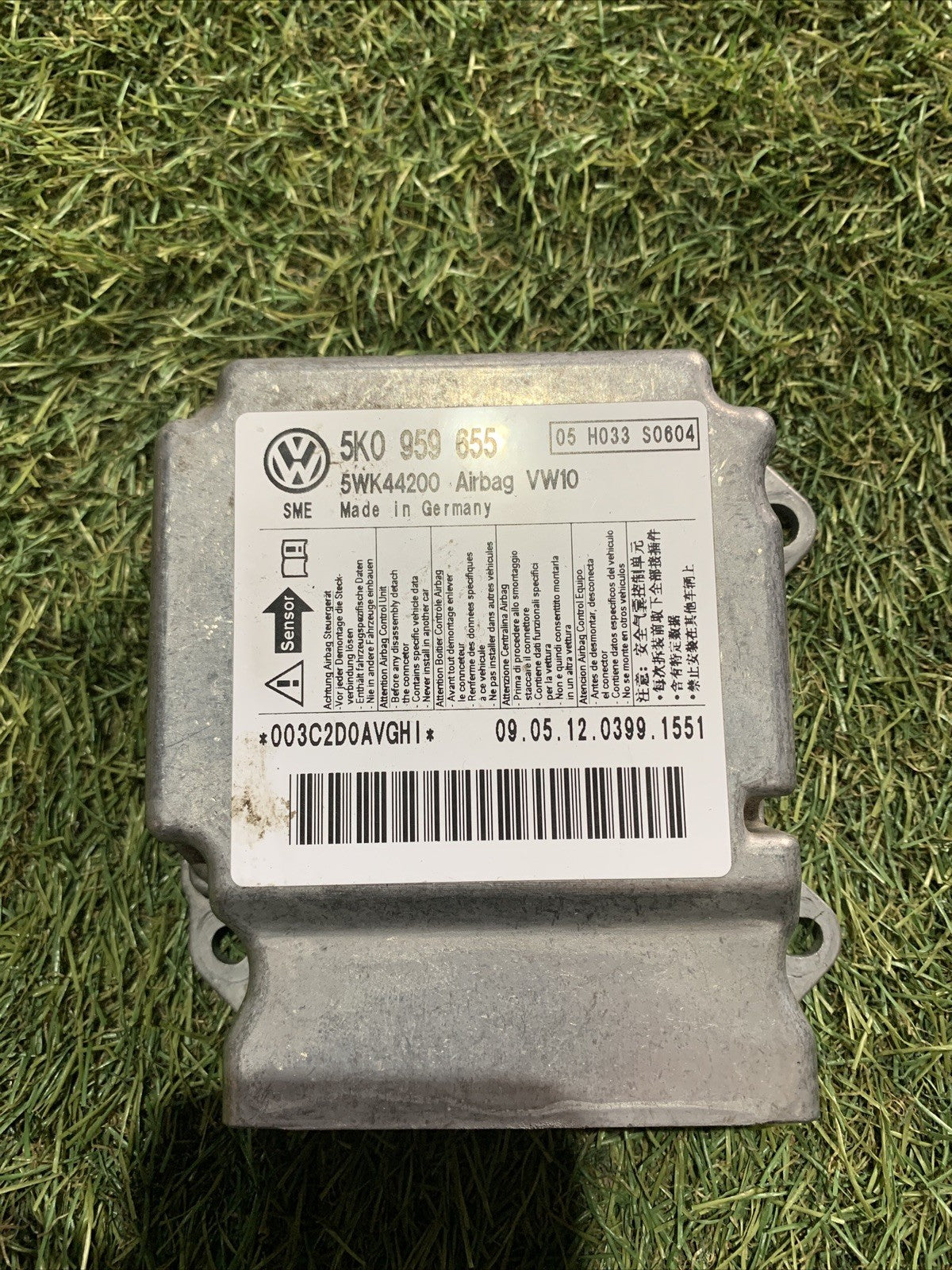 CENTRALINA AIRBAG VOLKSWAGEN Golf 6 2.0 140CV 5K0959655