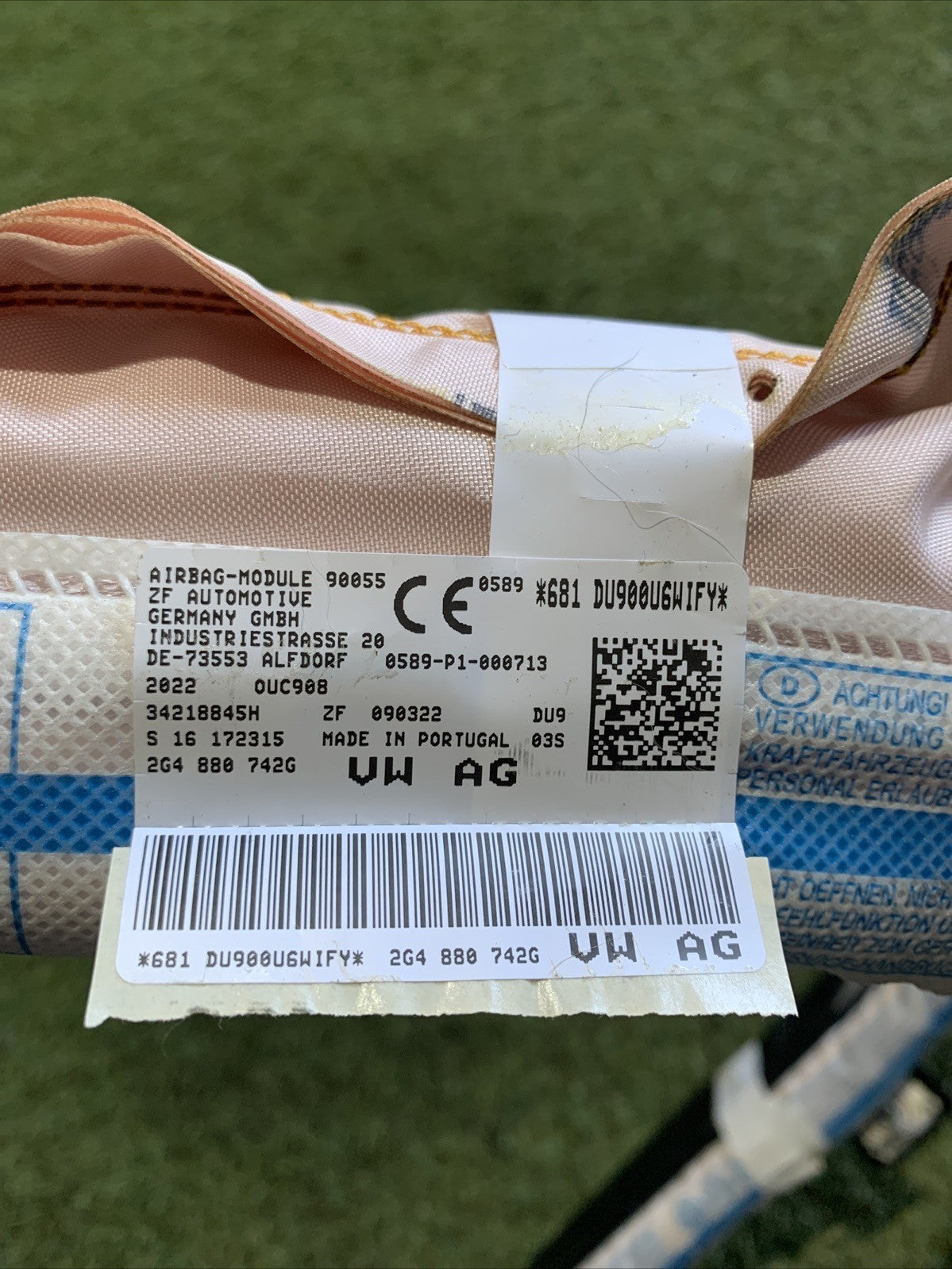 AIRBAG TENDINA LATERALE DESTRA DX VOLKSWAAGEN POLO (2017-2025) 2G4880742G