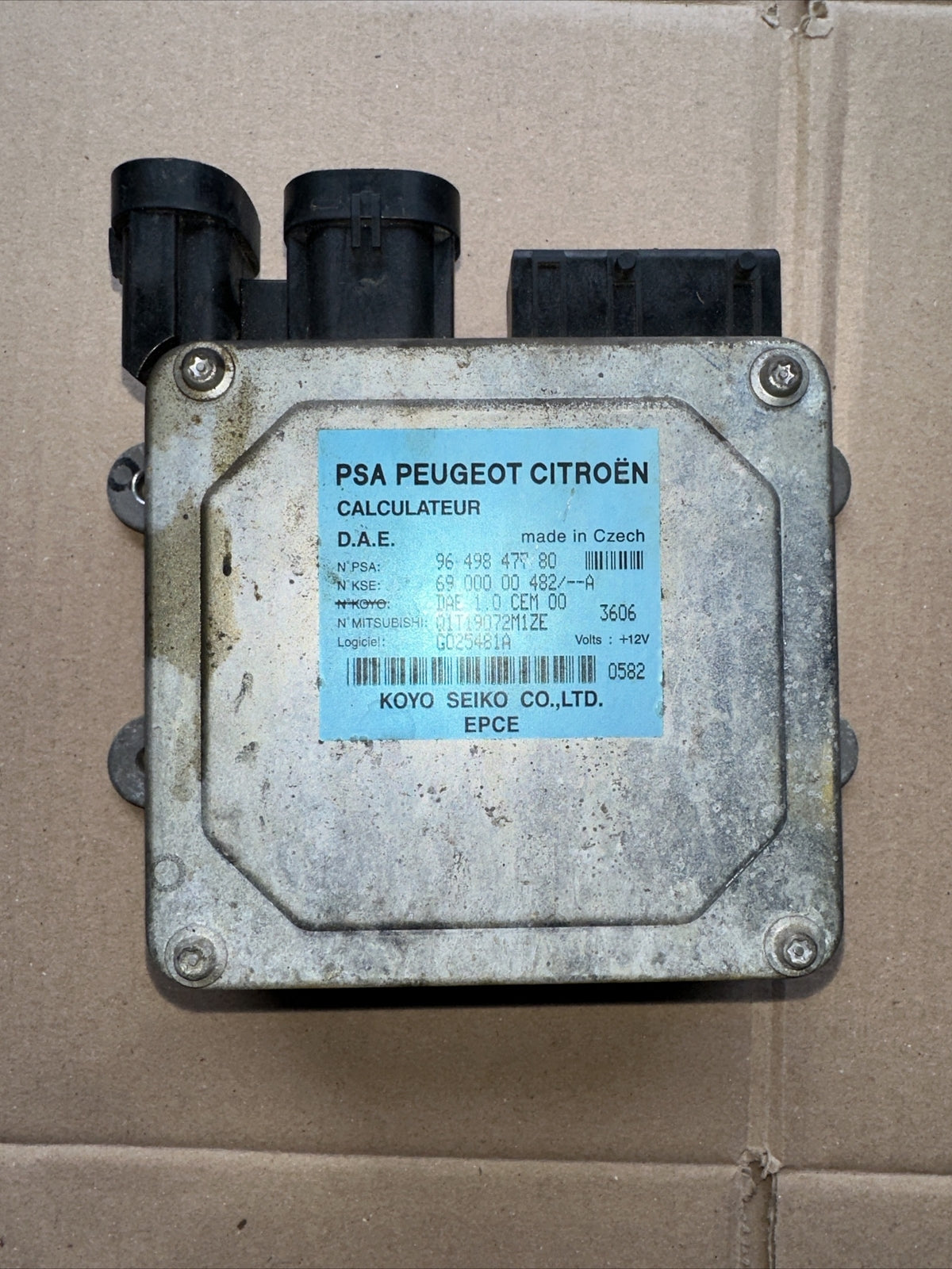 CENTRALINA MODULO SERVOSTERZO CITROEN C3 C2 DA 2002 A 2009 9649847780