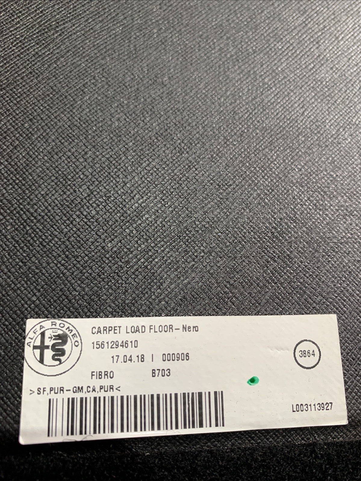 COPERTURA RIALZO PIANALE BAGAGLIAIO PER ALFA ROMEO Stelvio 1561294610