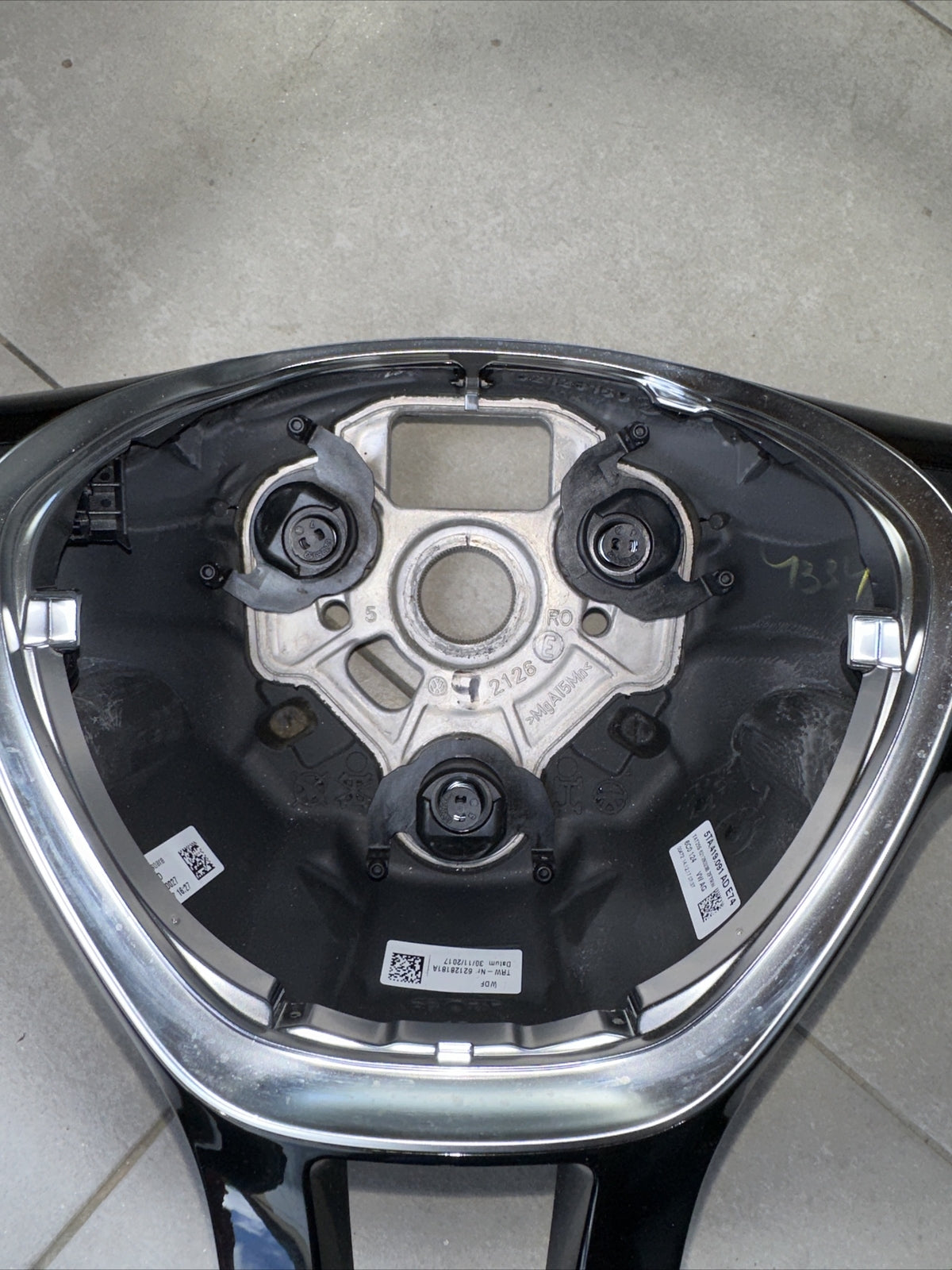 5TA419091AD VOLANTE STERZO COMANDI RADIO PELLE VOLKSWAGEN TIGUAN T-ROC