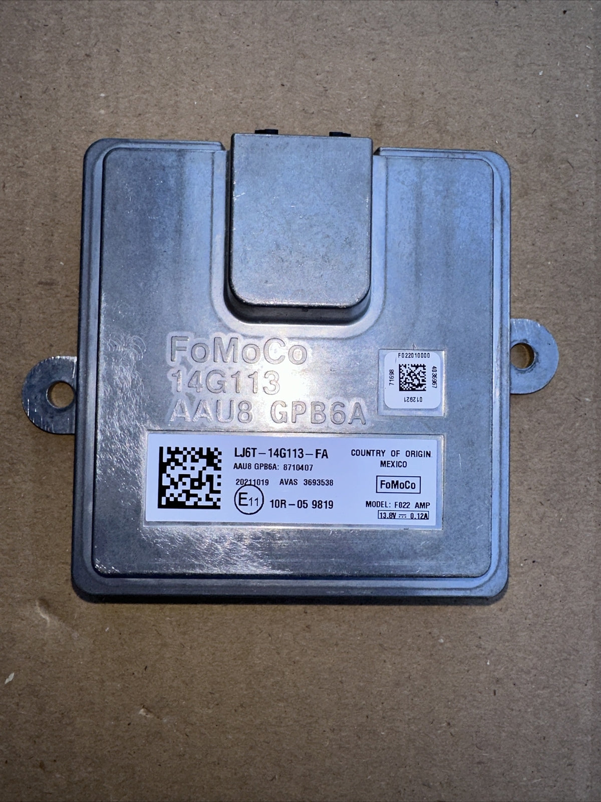 FORD KUGA MK3 BLOCCO SEGNALAZIONE PEDONI LJ6T-14G113-FA 2019/2022