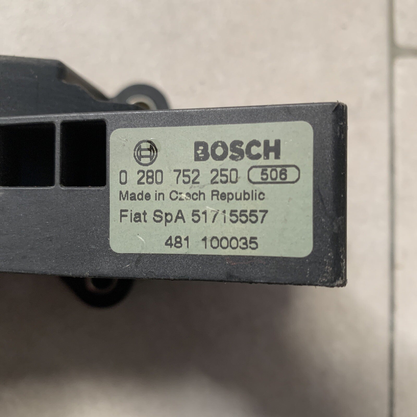 PEDALE ACCELERATORE POTENZIOMETRO FIAT IDEA LANCIA MUSA 51715557