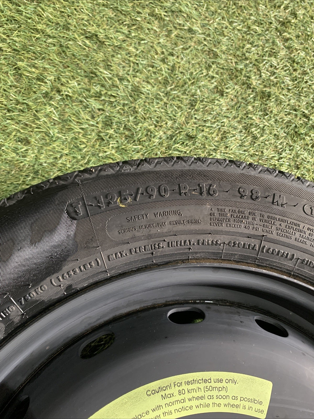 Ruotino Di Scorta 125/90R16 Mercedes Classe A W169 1694000802