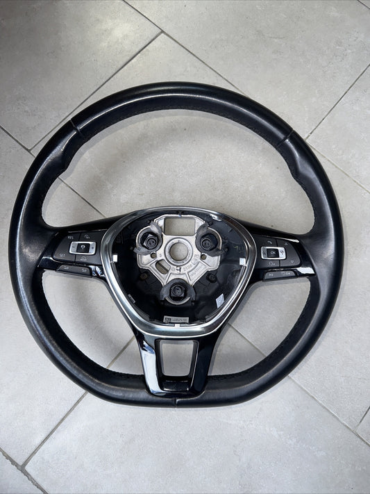 5TA419091AD VOLANTE STERZO COMANDI RADIO PELLE VOLKSWAGEN TIGUAN T-ROC