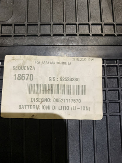 52111757 BATTERIA FIAT 500 - LANCIA YPSILON - FIAT PANDA 1.0 HYBRID