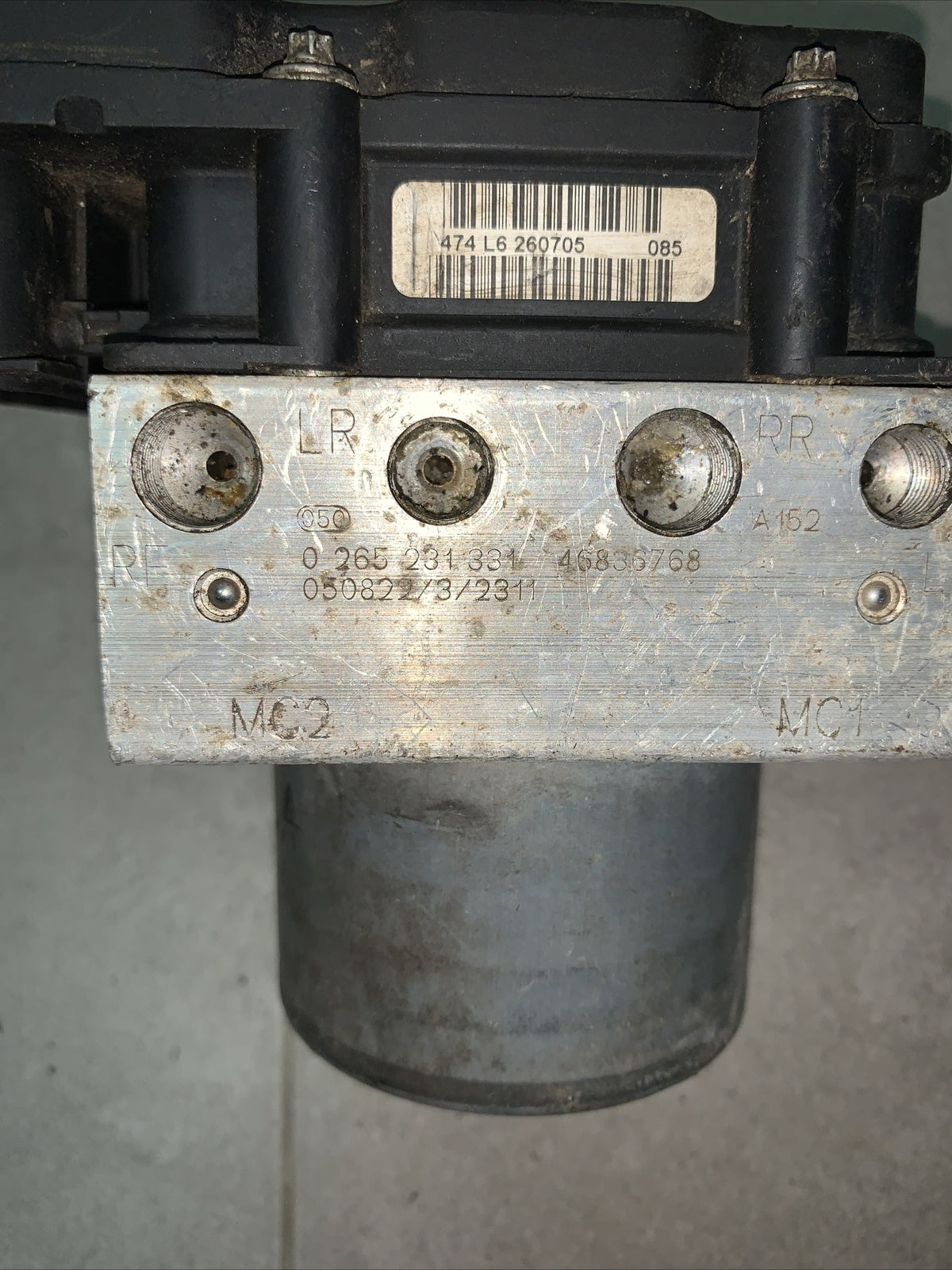 CENTRALINA POMPA ABS FIAT PUNTO 2 / 3 SERIE (188) 0265800315  - 0265231331