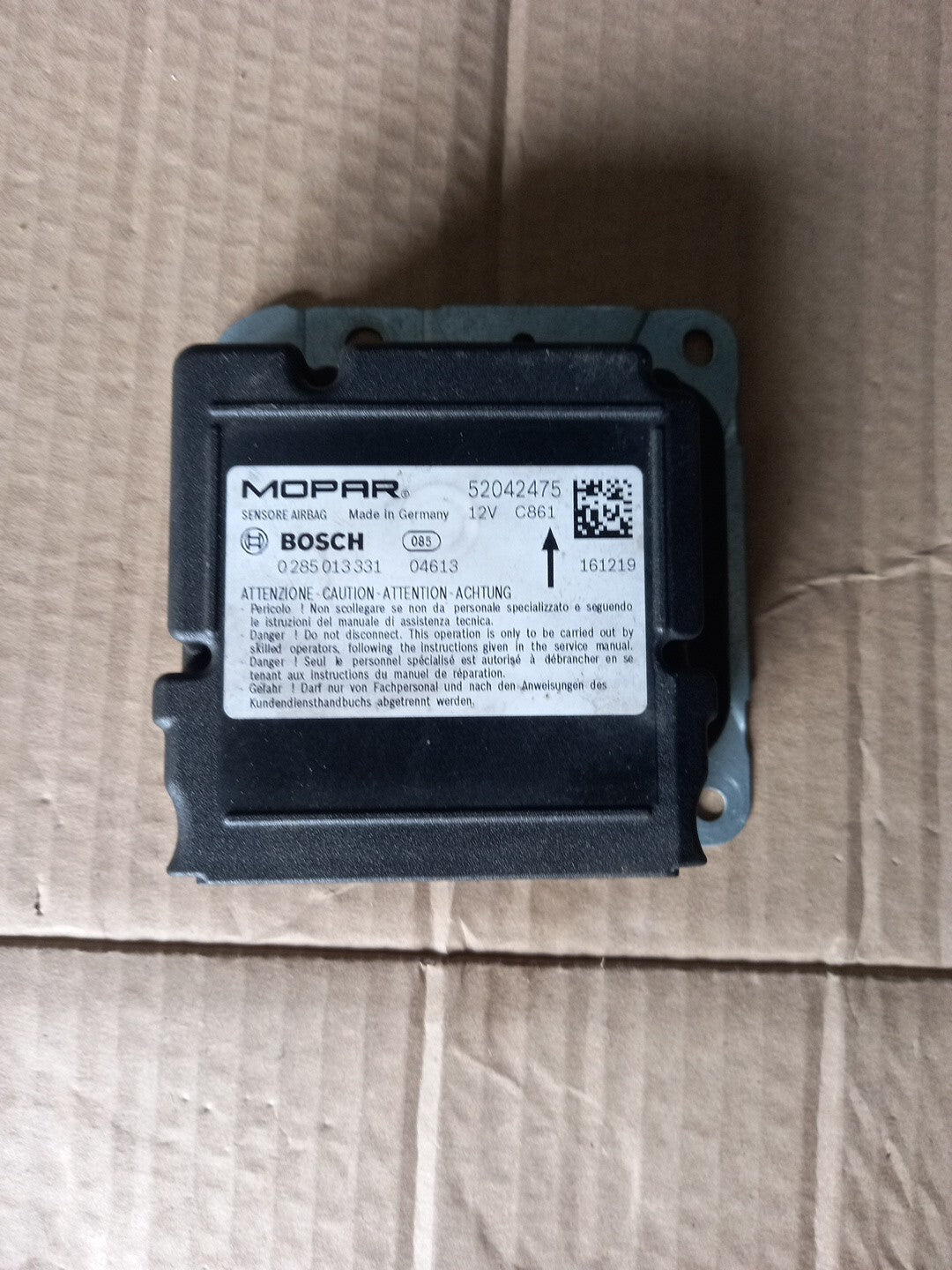 MODULO SRS CENTRALINA SICUREZZA JEEP RENEGADE CODE: 0285013331