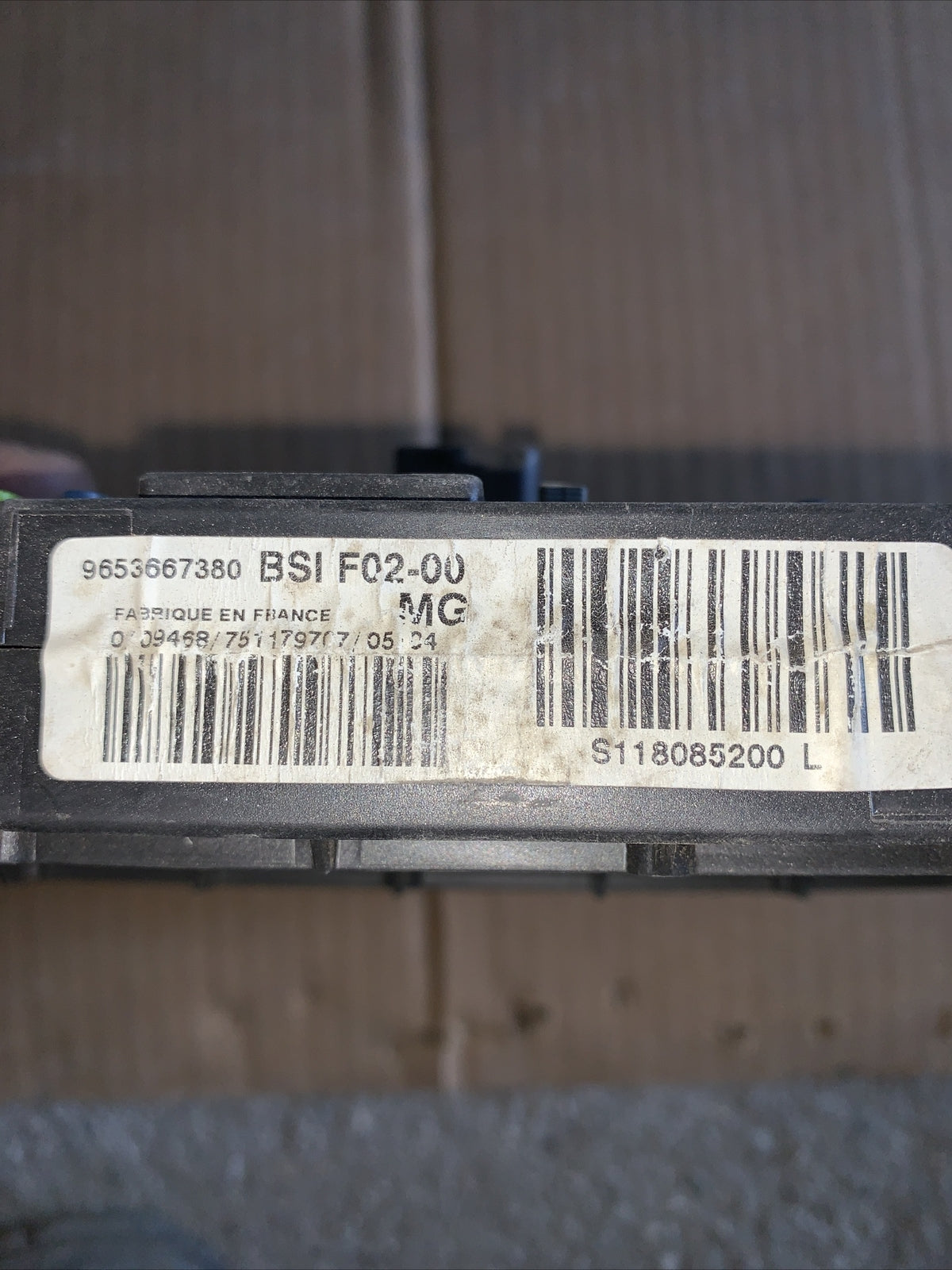 RICAMBI USATI 9653667380 BODY COMPUTER CITROEN C3 1° Serie  2003 1400cc