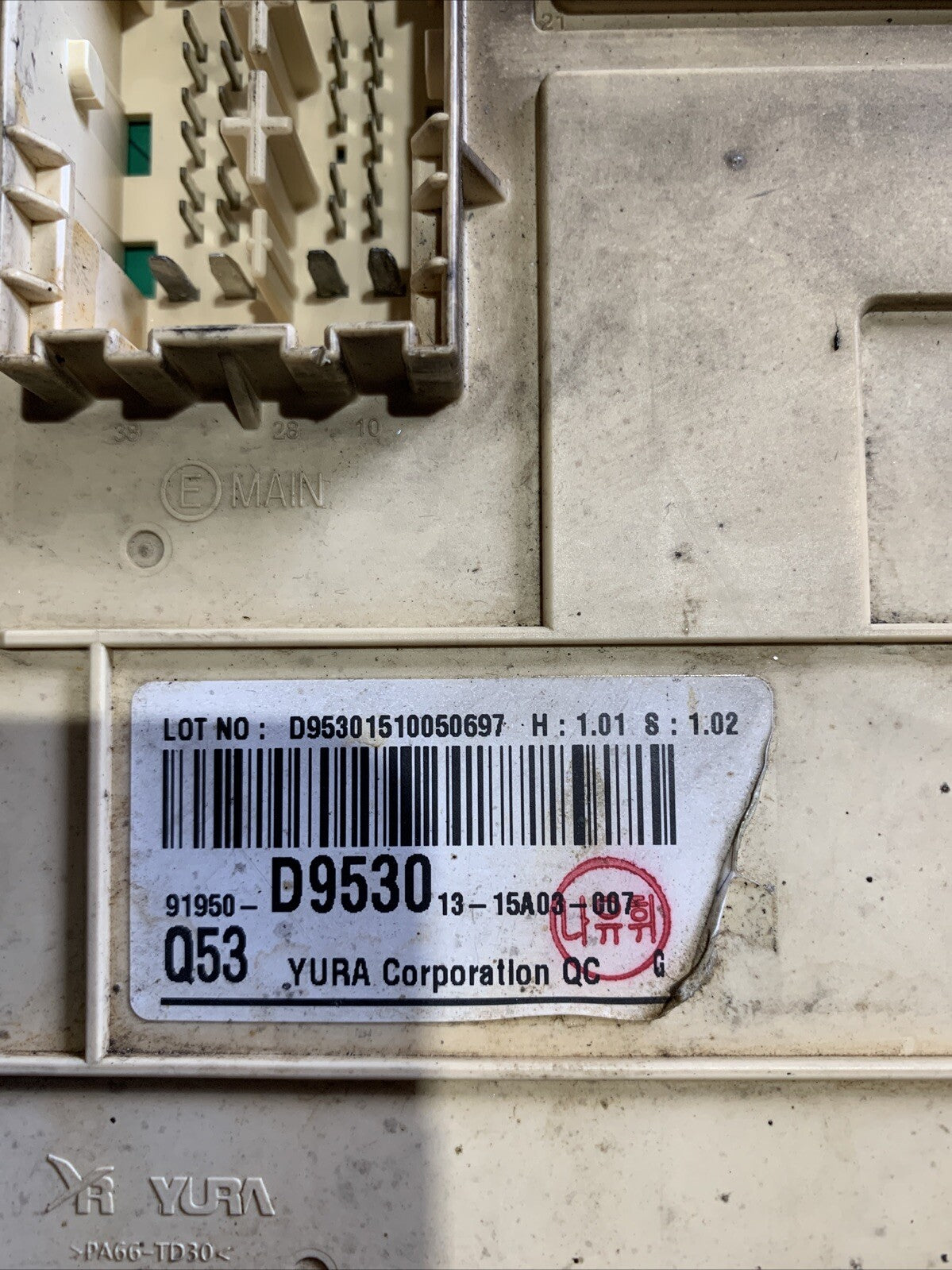 Scatola Porta Fusibili Kia Sportage 2017 91950-D9530 1.7 Diesel