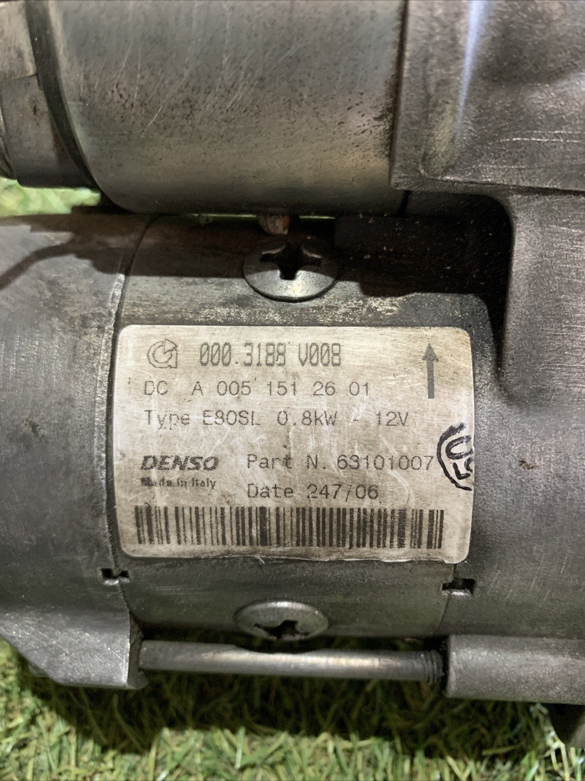 Motorino Avviamento Smart 450 2006 700 Benzina 0003188V008