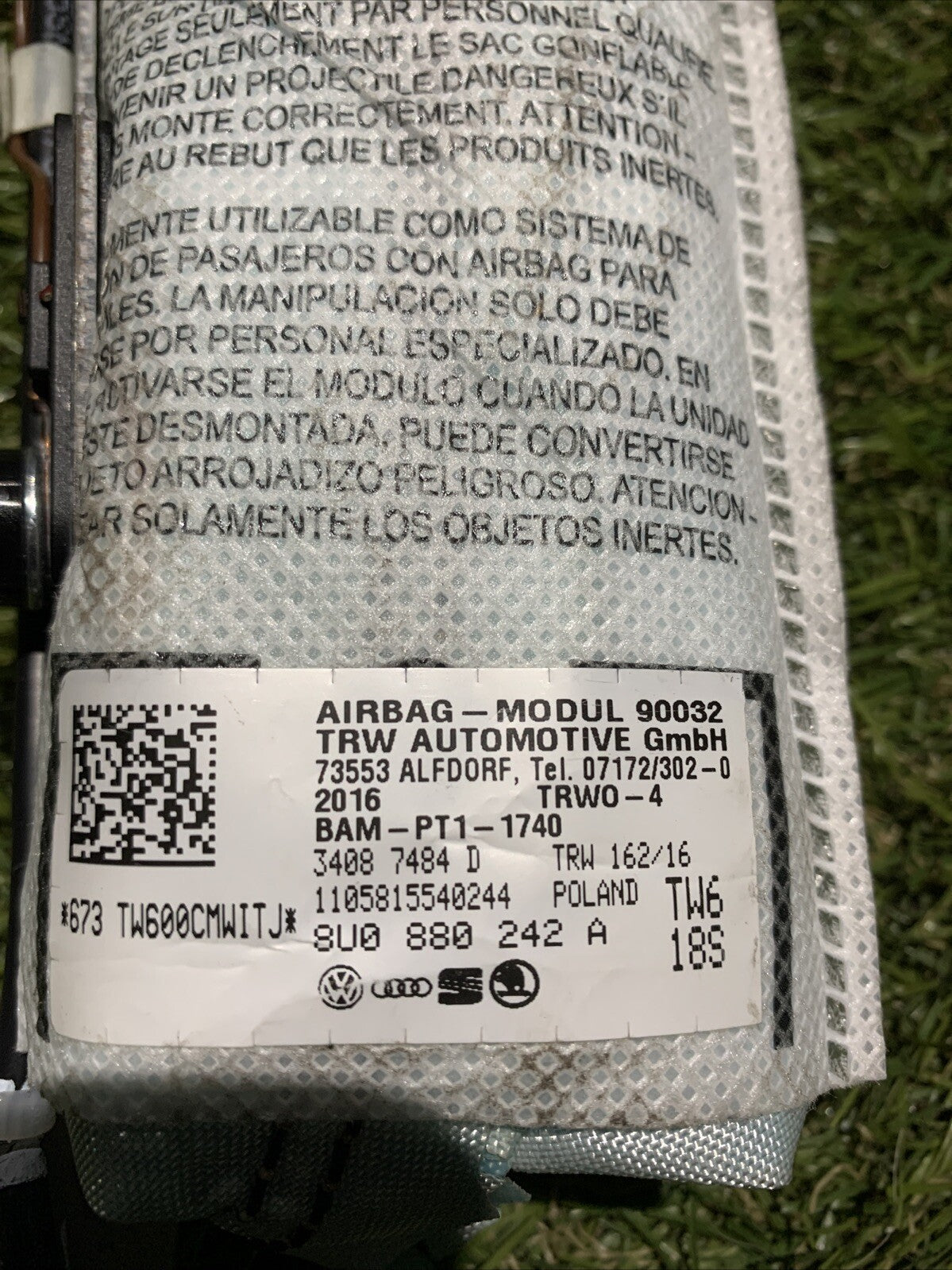 AIRBAG SEDILE DESTRO AUDI Q3 Serie (8UG) 8U0880242A (14)